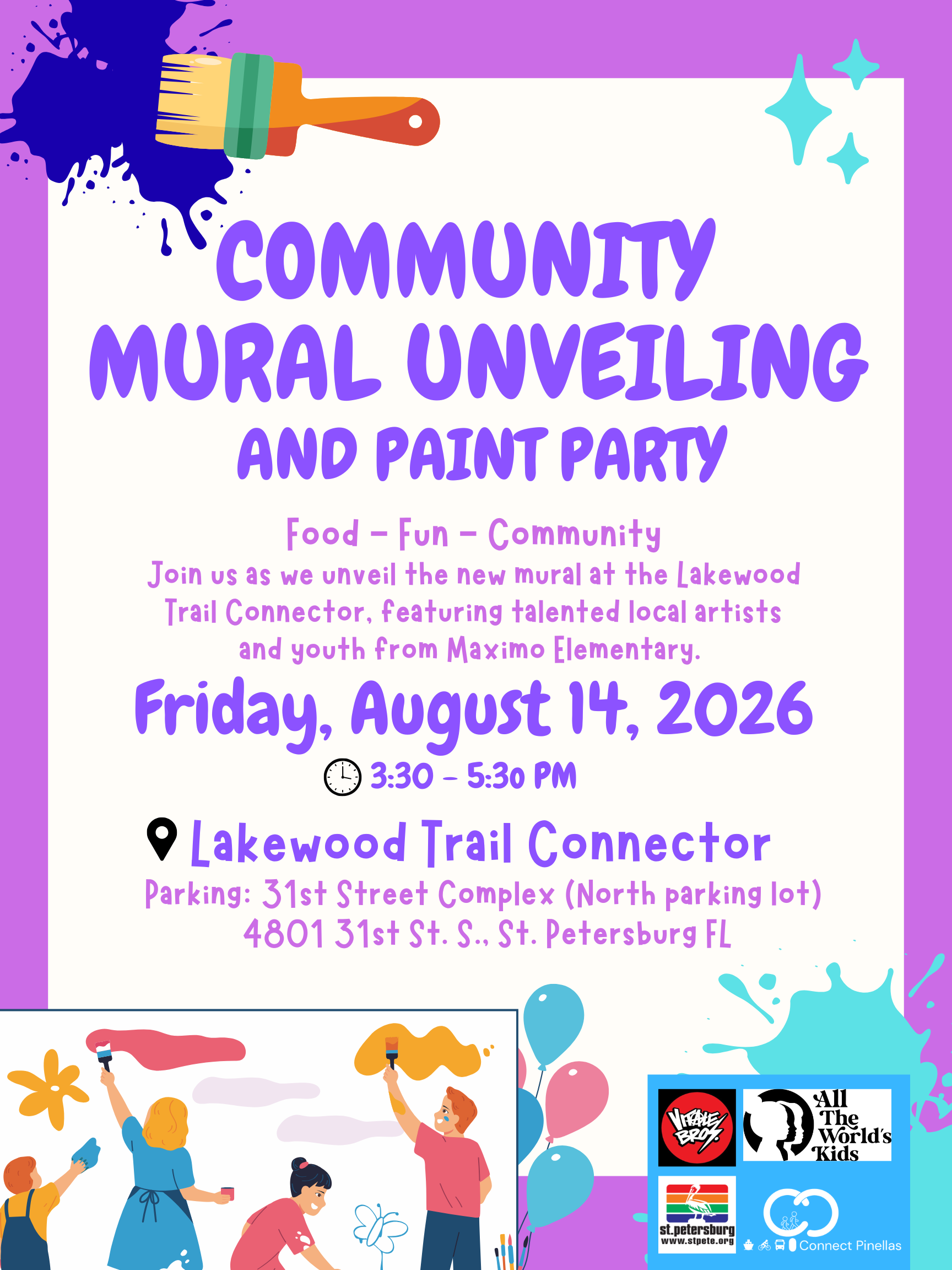 Community Mural Unveiling and Paint Party