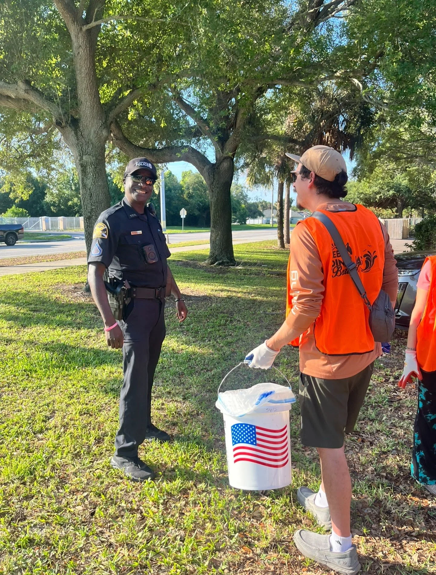 Clean up efforts on the Lakewood Trail Connector