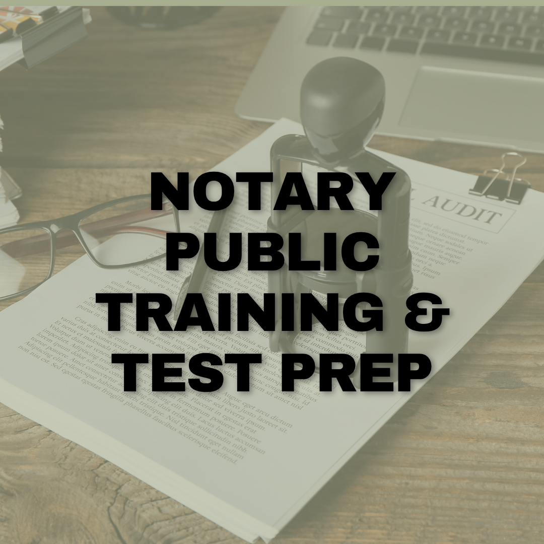 Notary Public Training and Test Prep