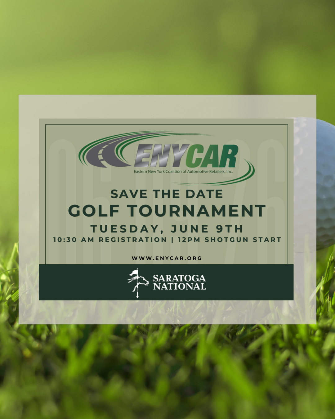 ENYCAR Golf Outing at Saratoga National Golf Club