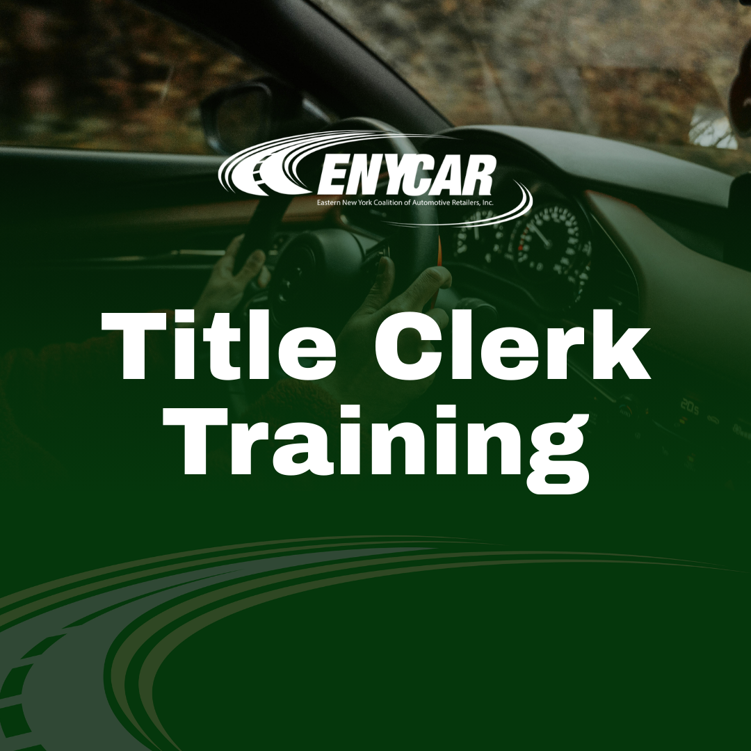 Full Day Title Clerk Training March 19, 2026