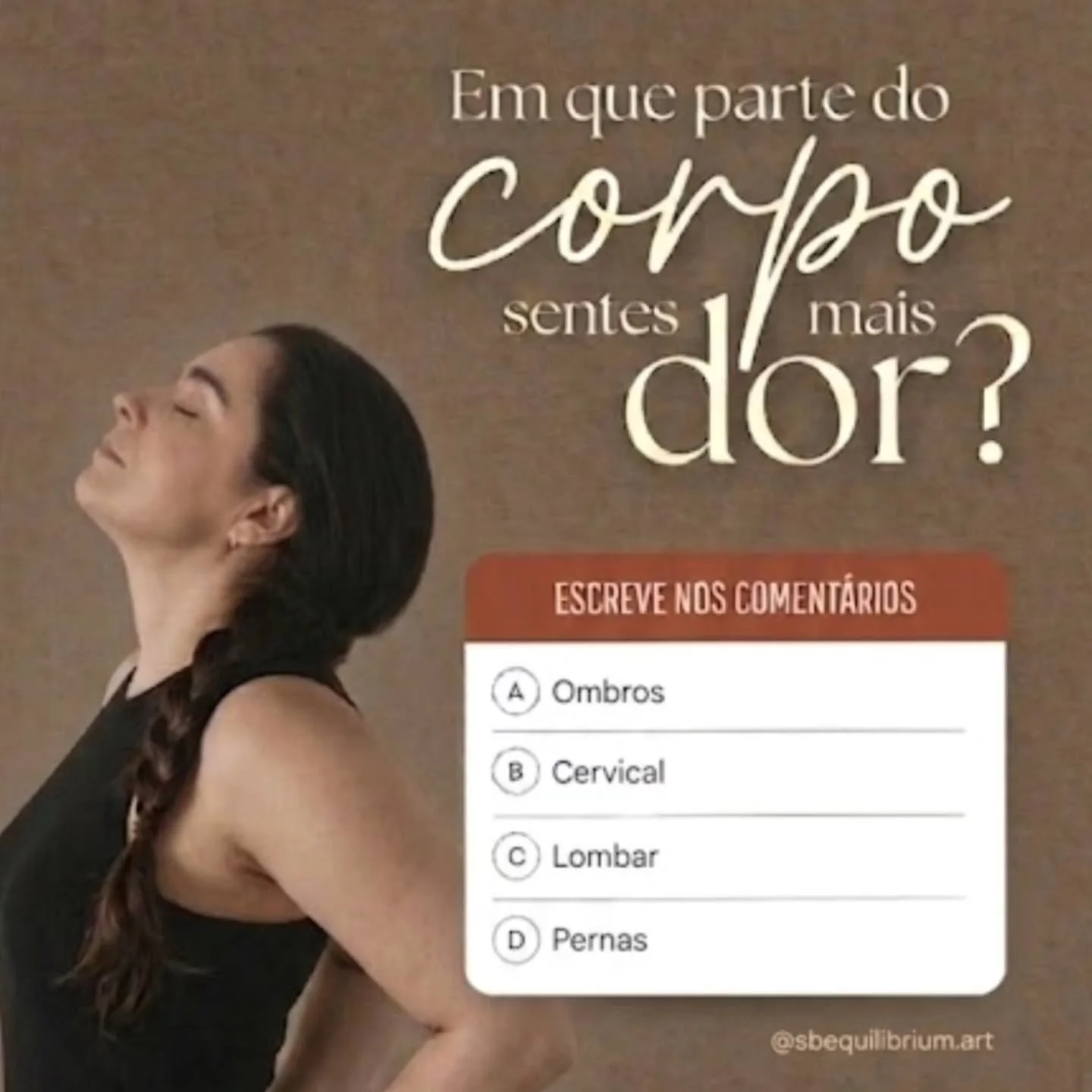 O teu corpo n&atilde;o tem de ser o teu maior advers&aacute;rio. ✋

Muitas vezes, habituamo-nos a viver com aquela "dorzinha" chata e achamos que &eacute; normal. Mas a verdade &eacute; que essa tens&atilde;o constante nos ombros, na cervic