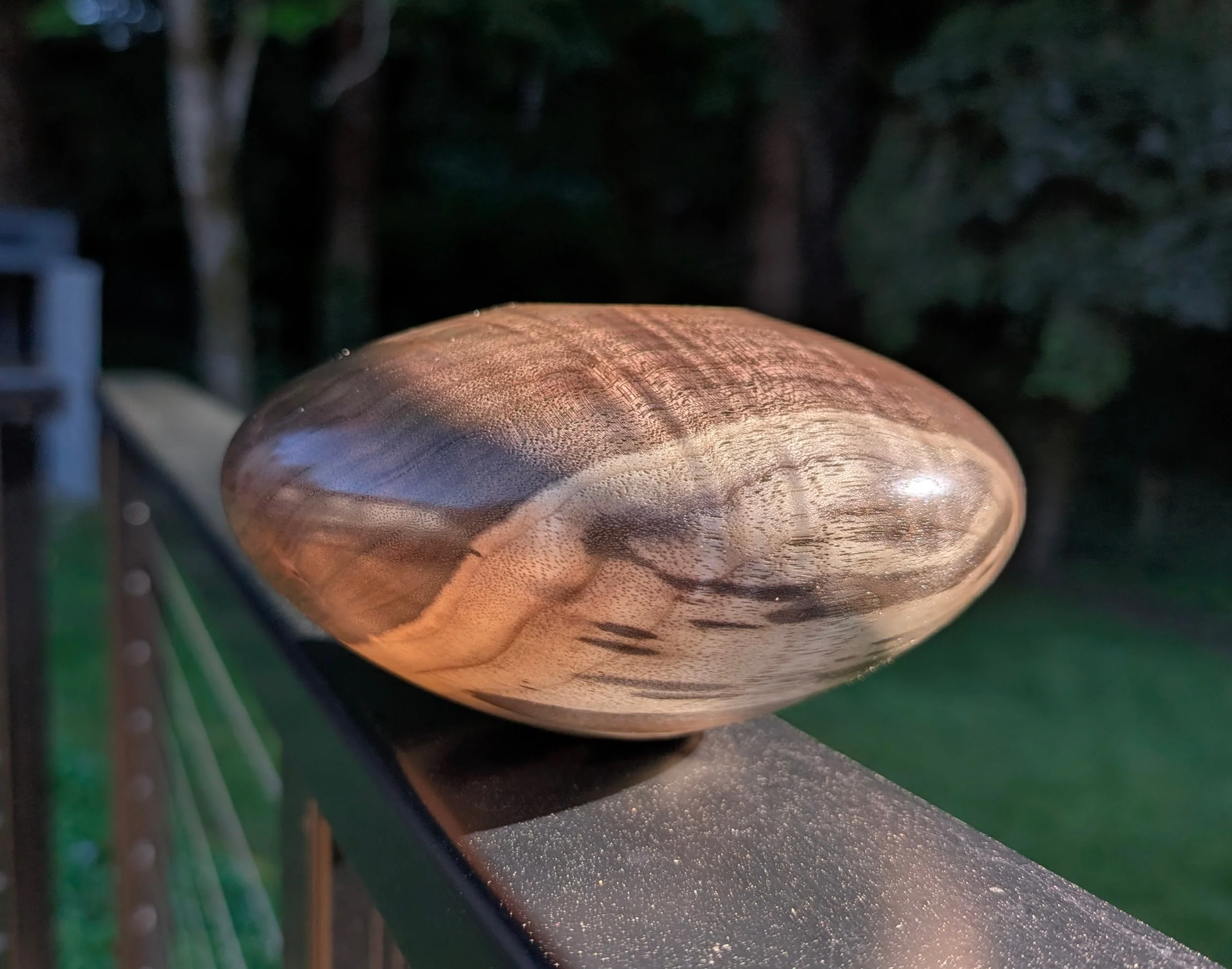 "Walnut Waves" – Black Walnut Hollow Form