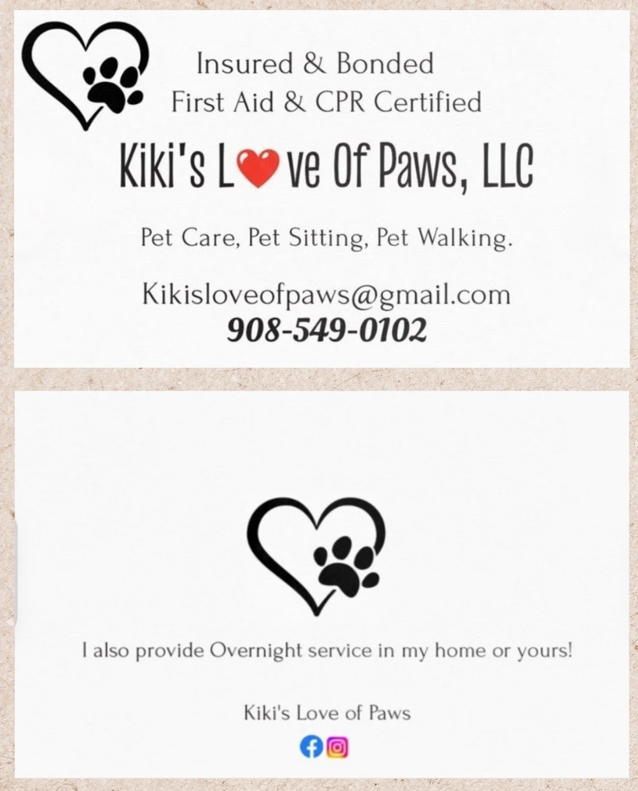 Kiki's Love Of Paw's