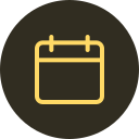 Calendar icon on a dark background