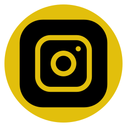 Yellow and black Instagram logo.
