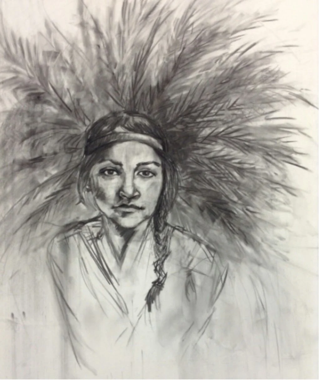 Tobas Sabrina (charcoal on paper)