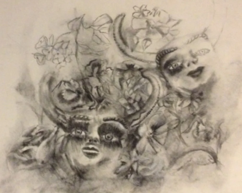 China Supay (Charcoal on paper)