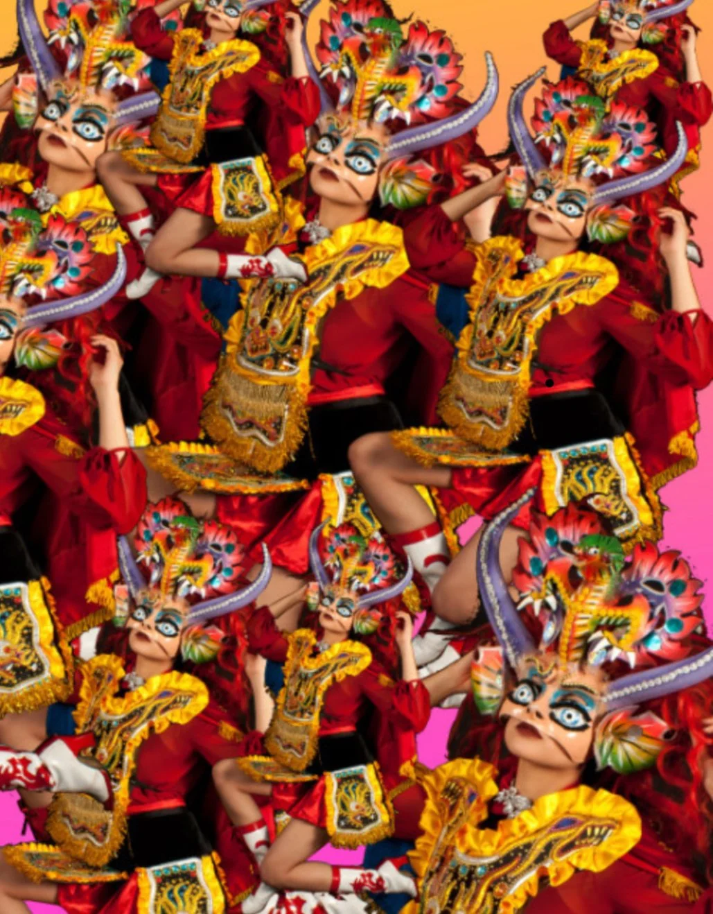 Diablada Collage (Photography & Digital Composition)