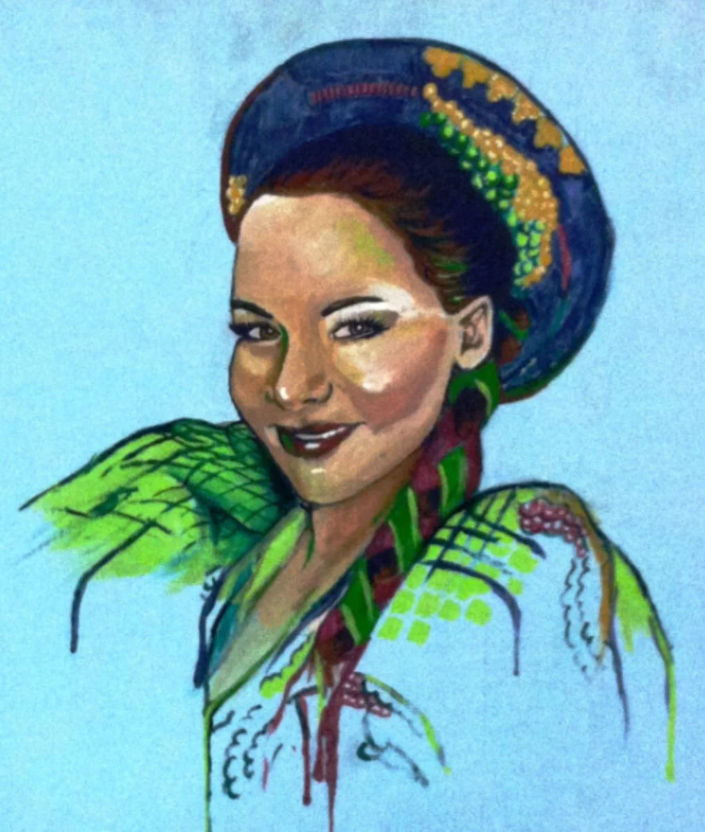 Caporales Dancer (Oil & Acrylic on Wood)