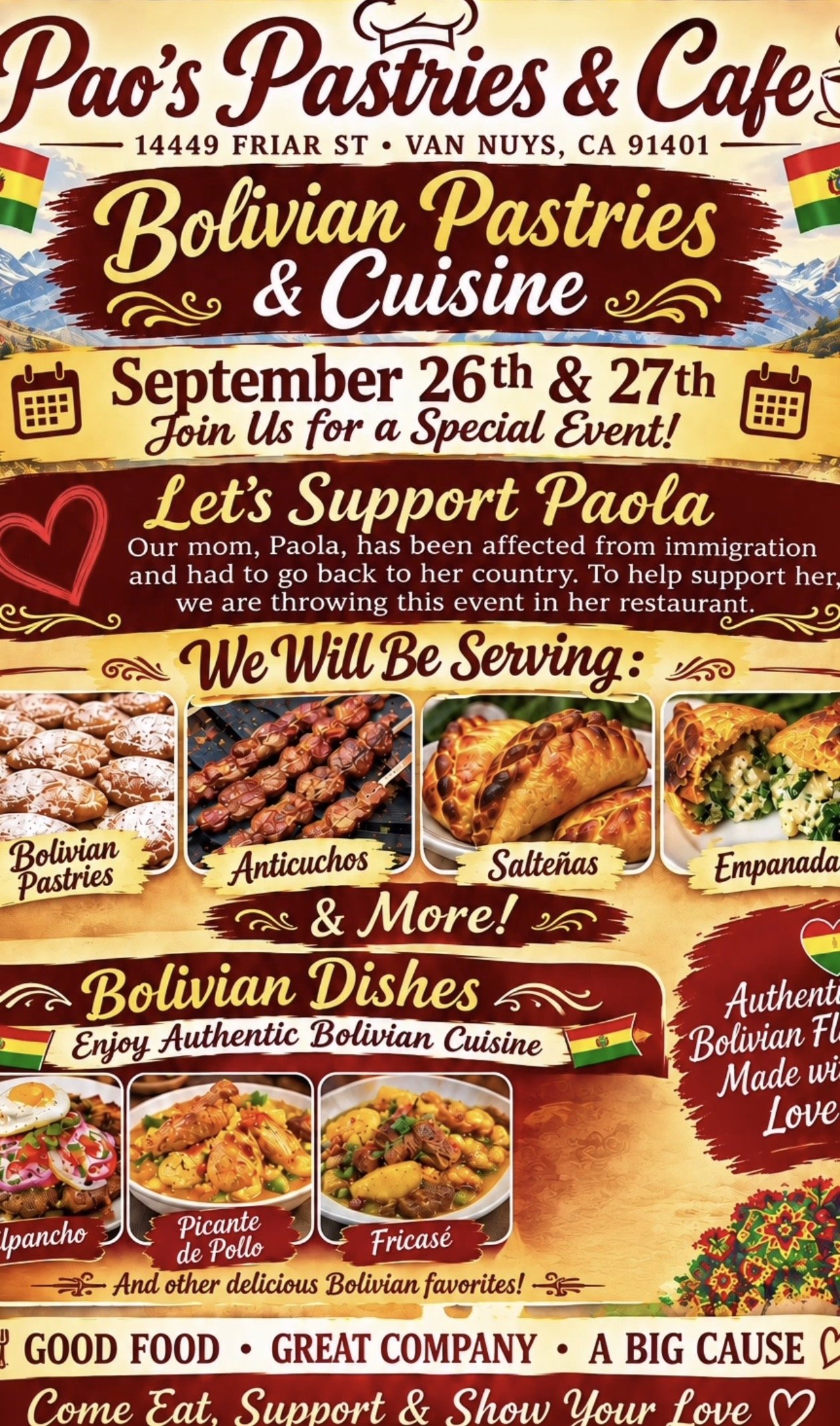 Paos Pastries Support Paola  Van Nuys, CA