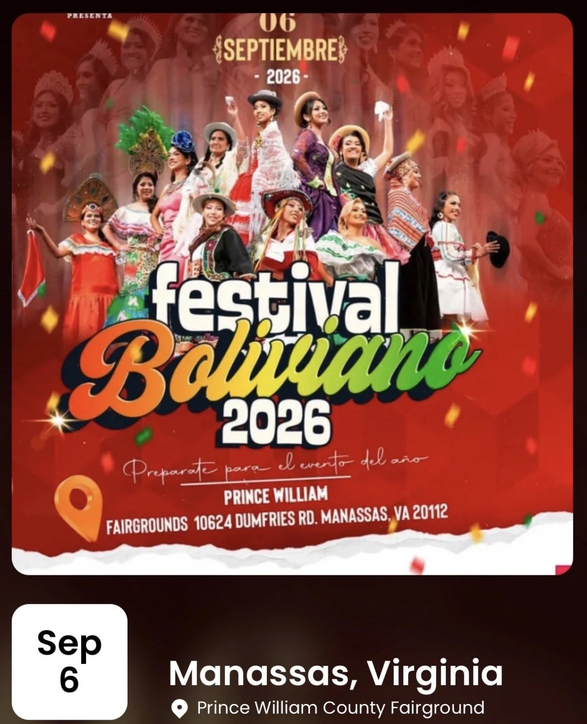 Festival Boliviano Manassas Virginia 
