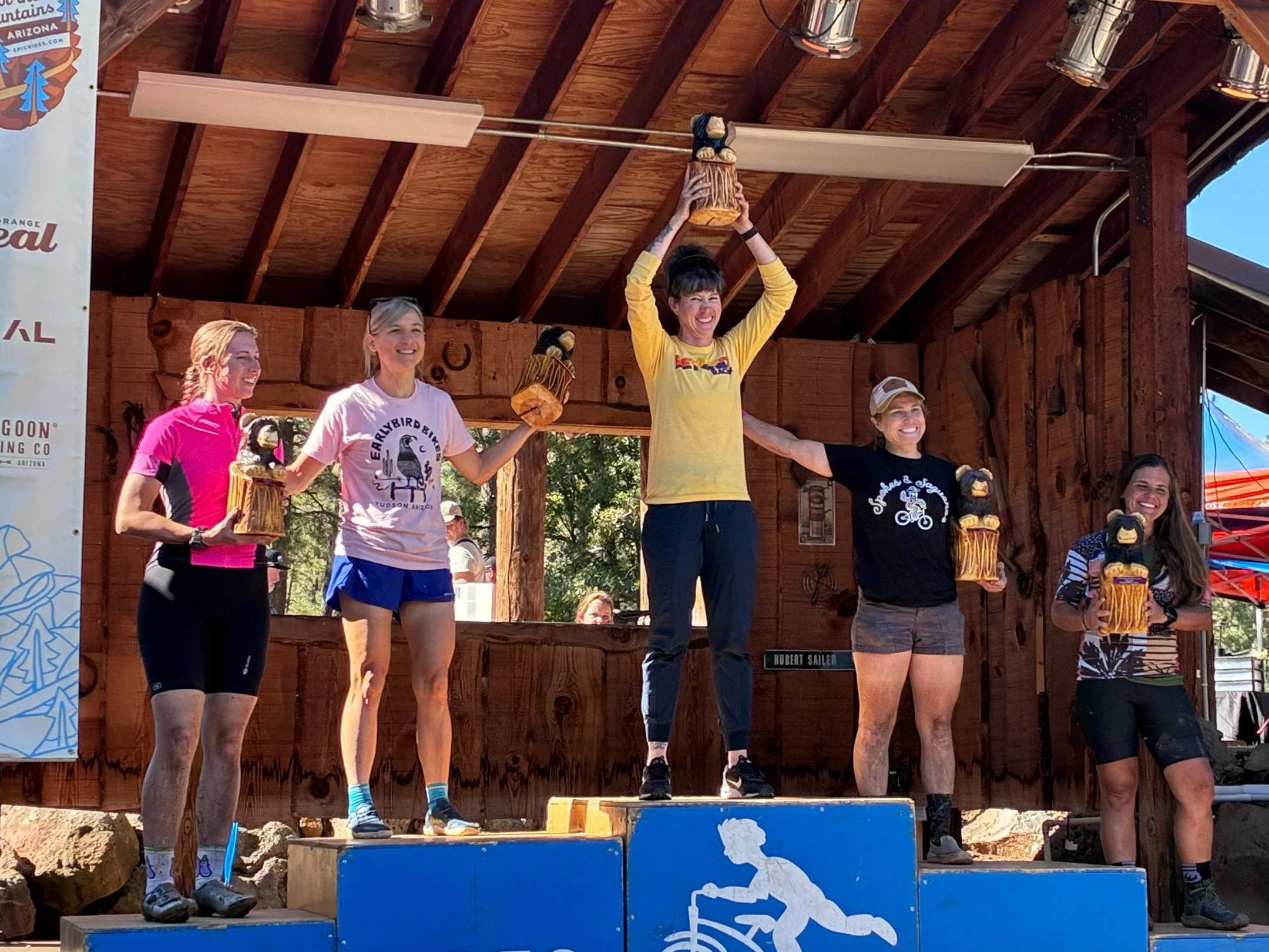  Beyond Coach Kim Lucie takes 1st in the 50 mile (actually, 68 mile) event, Women’s Open classification. 