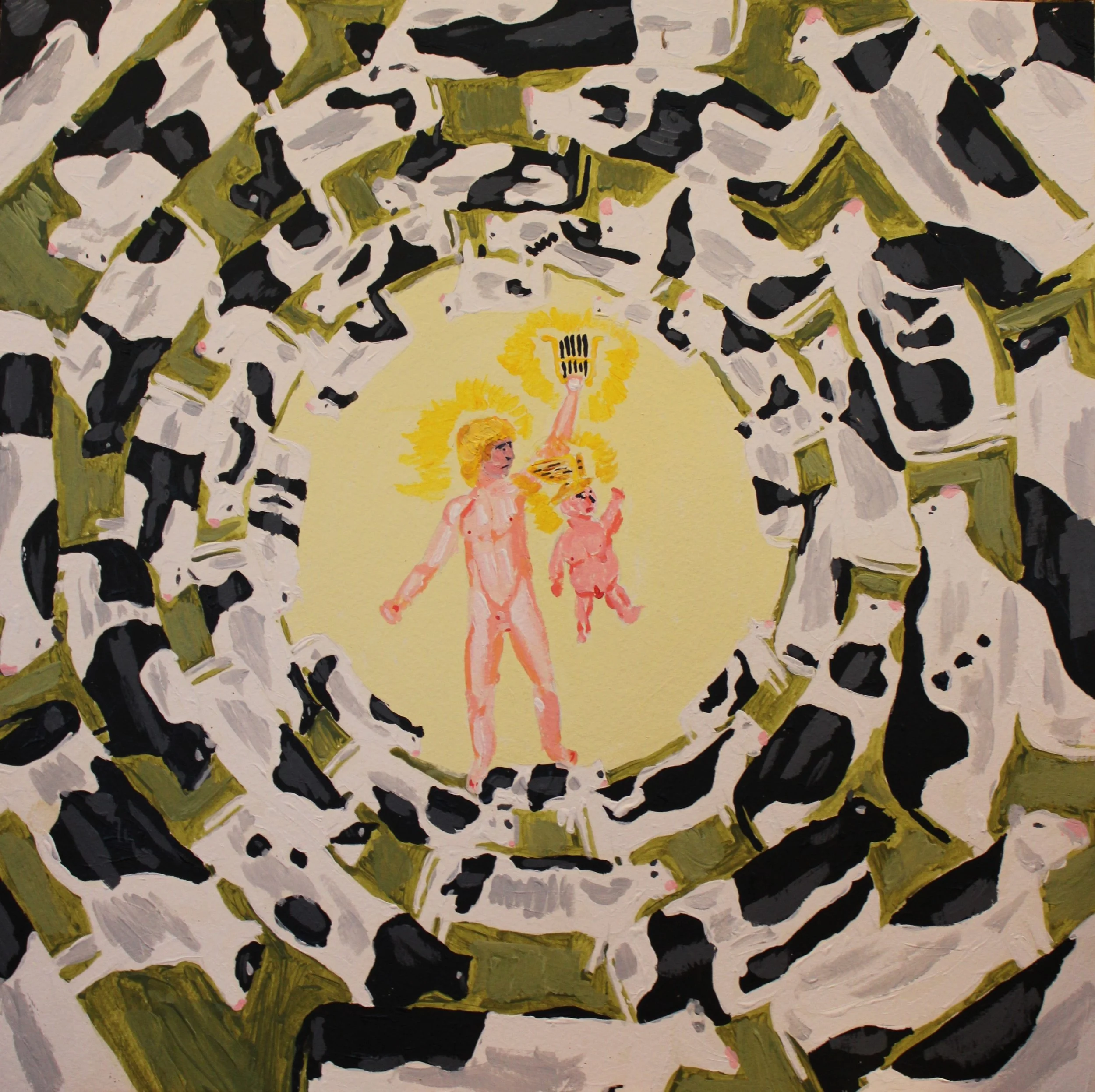 Best Friends Forever Print on 16x16 Archival Matte Fine Art Paper