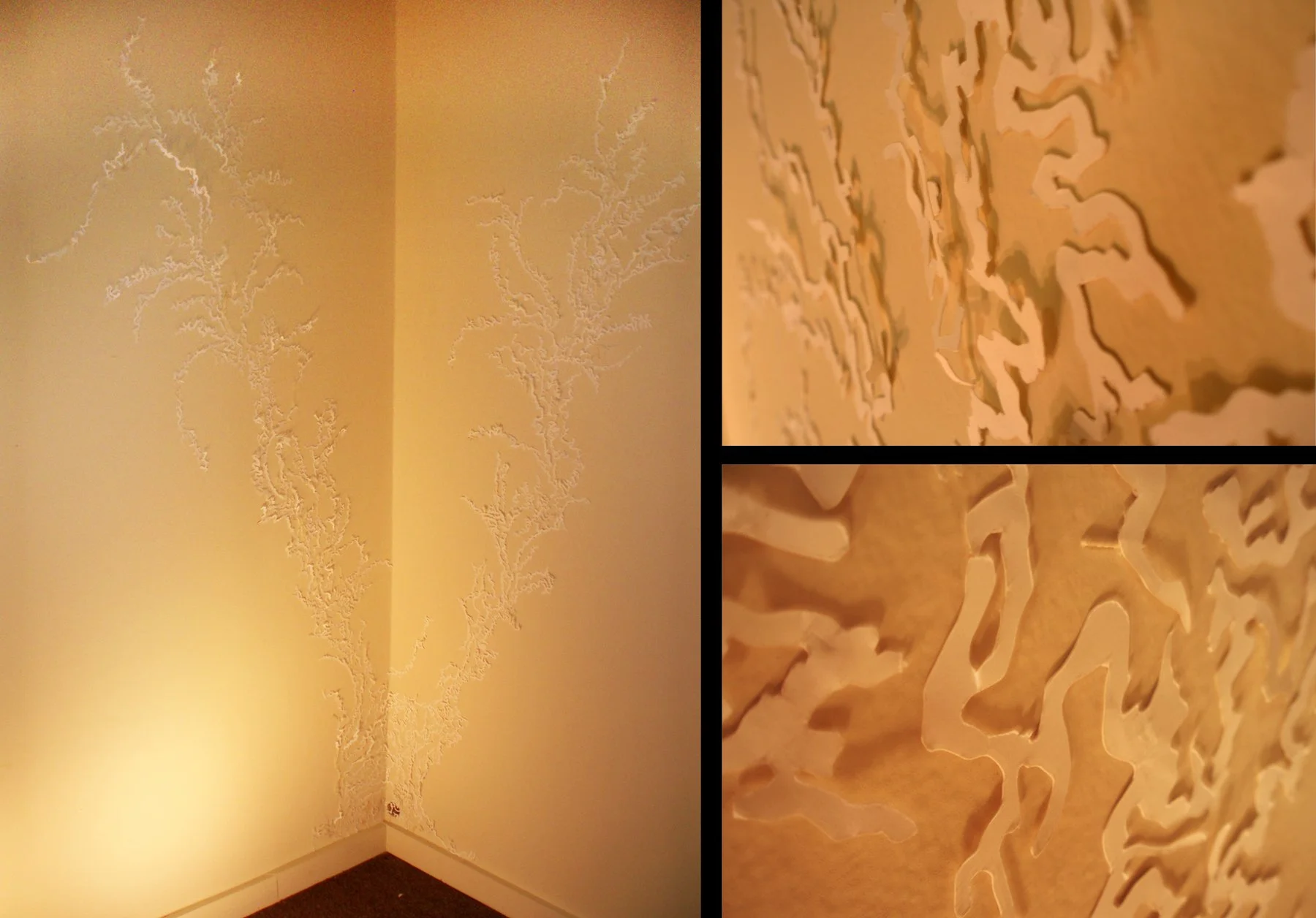 "Lichen"
carved paper and light