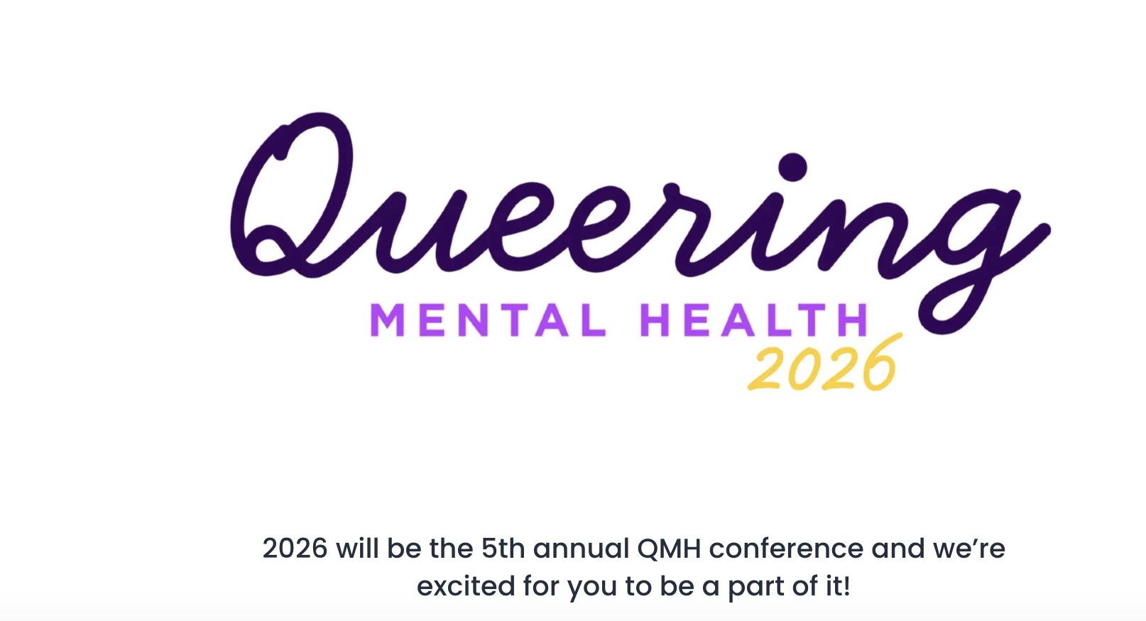 Queering Mental Health 2026 Conference