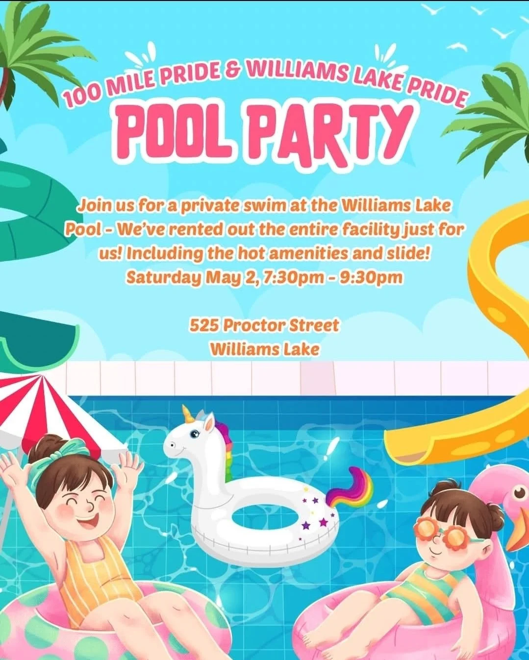 Pool Party This Weekend! Williams Lake