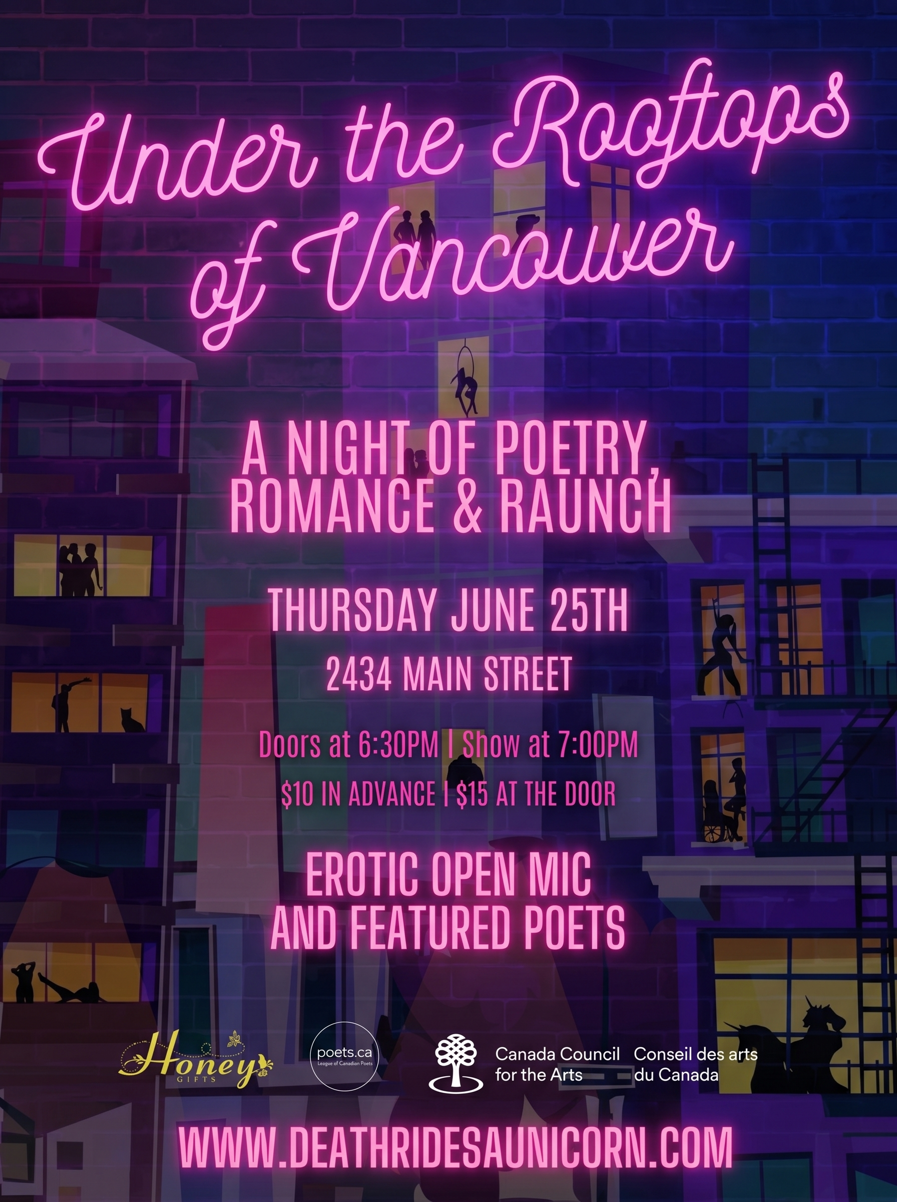 Under the Rooftops of Vancouver: Amber Dawn, Sonnet L'Abbé &amp; Charlie Petch