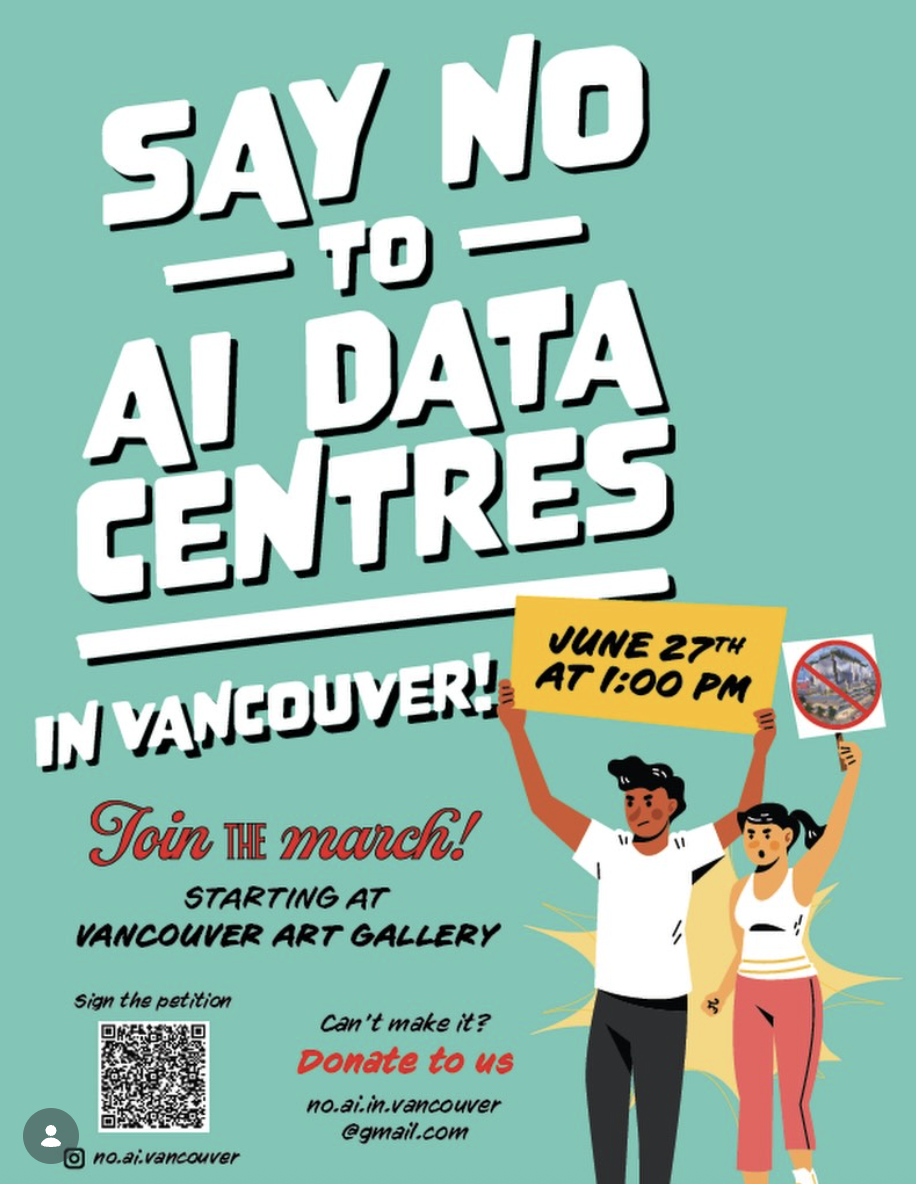 Say ‘No’ to AI Data Centres in Vancouver