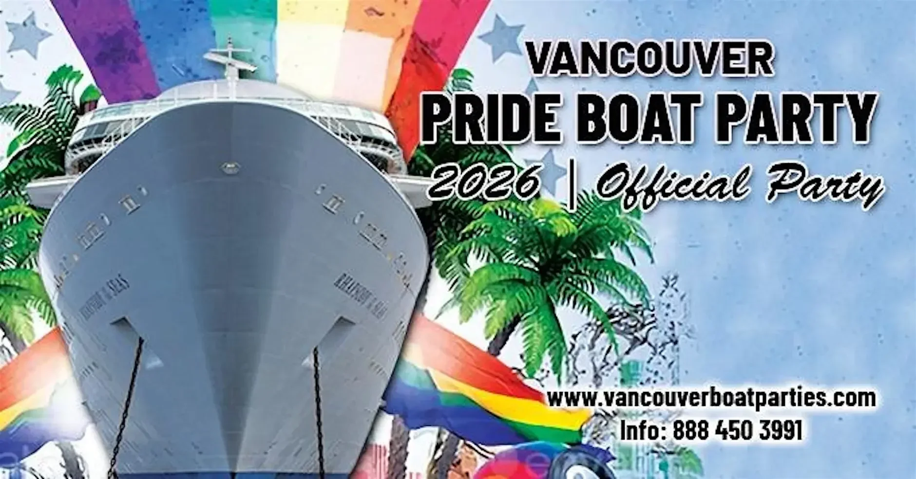 Vancouver Pride Boat Party 2026 | Official Party