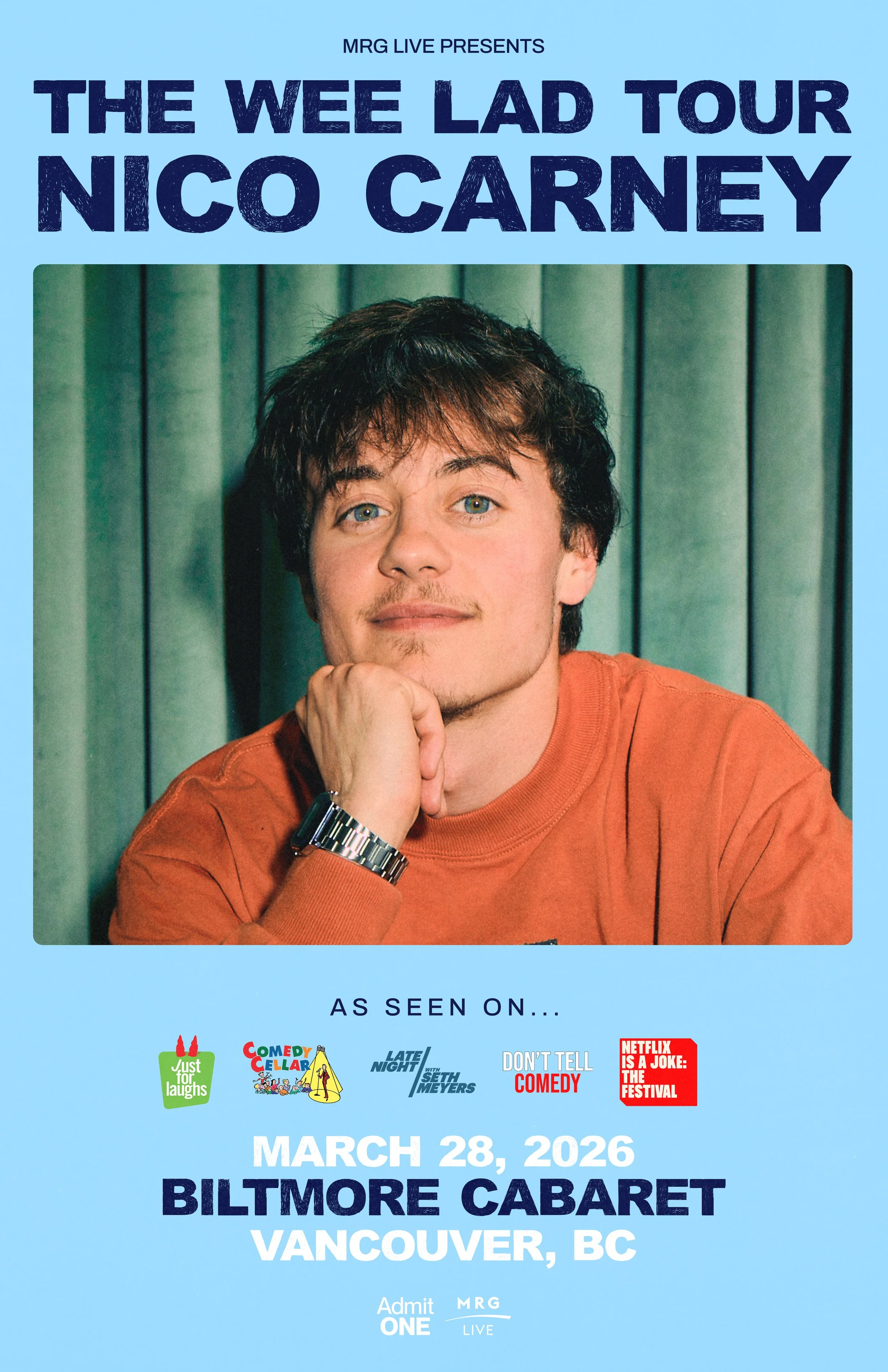 Nico Carney Wee Lad Tour Vancouver