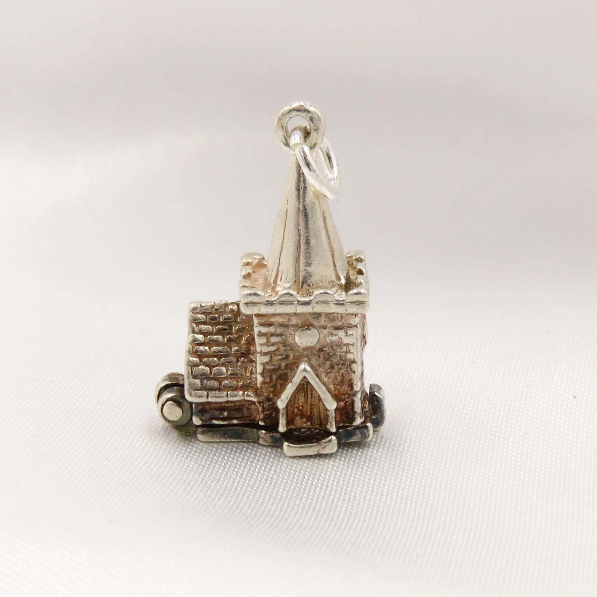 Vintage Silver Nuvo Opening Church Charm