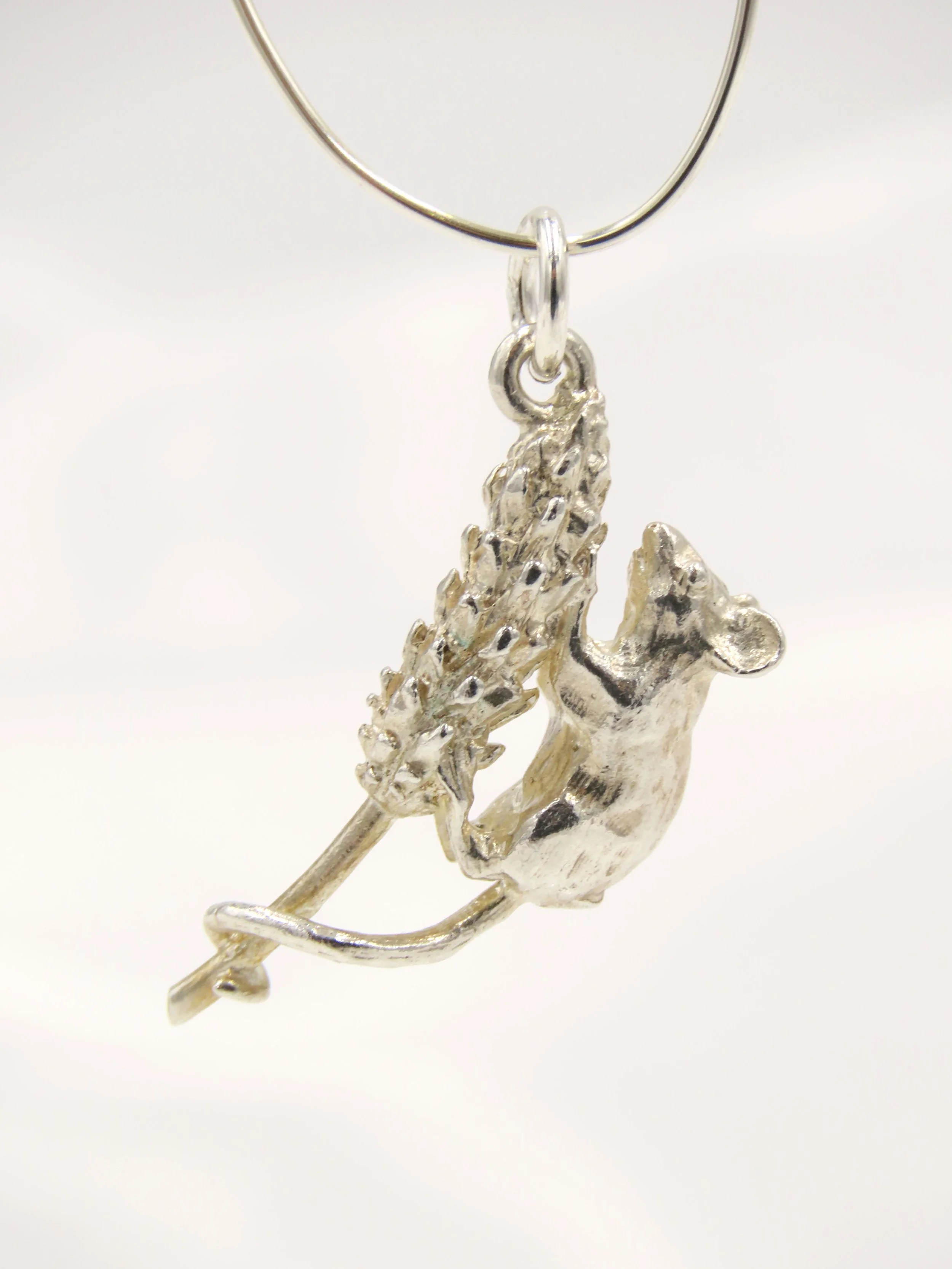 Silver Harvest Mouse Charm