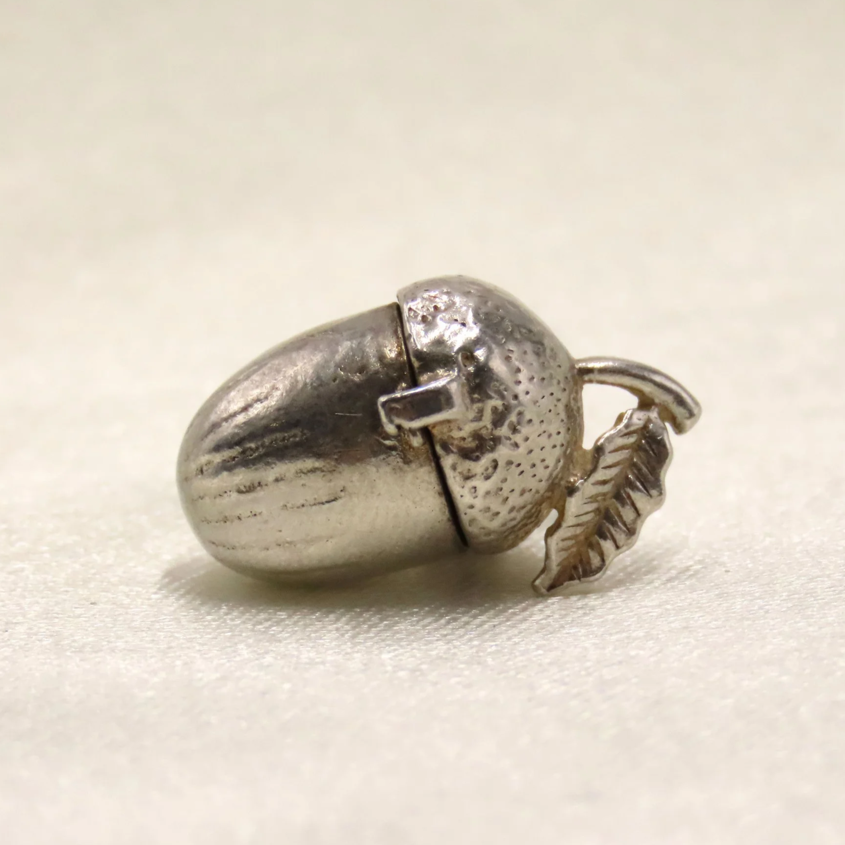 Silver Opening Squirrel in Nut Charm