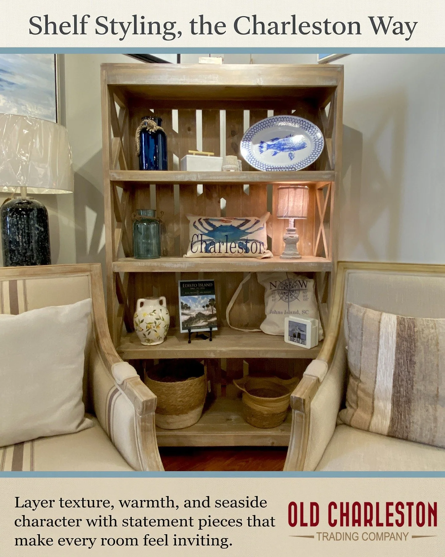 𝗖𝗼𝗮𝘀𝘁𝗮𝗹 𝗦𝘁𝘆𝗹𝗲 𝗳𝗼𝗿 𝗘𝘃𝗲𝗿𝘆𝗱𝗮𝘆 𝗟𝗶𝘃𝗶𝗻𝗴
A beautifully styled bookcase can change the entire feel of a room.

This look brings together everything we love about coastal living: warm natural wood, layered texture, soft neutrals, 