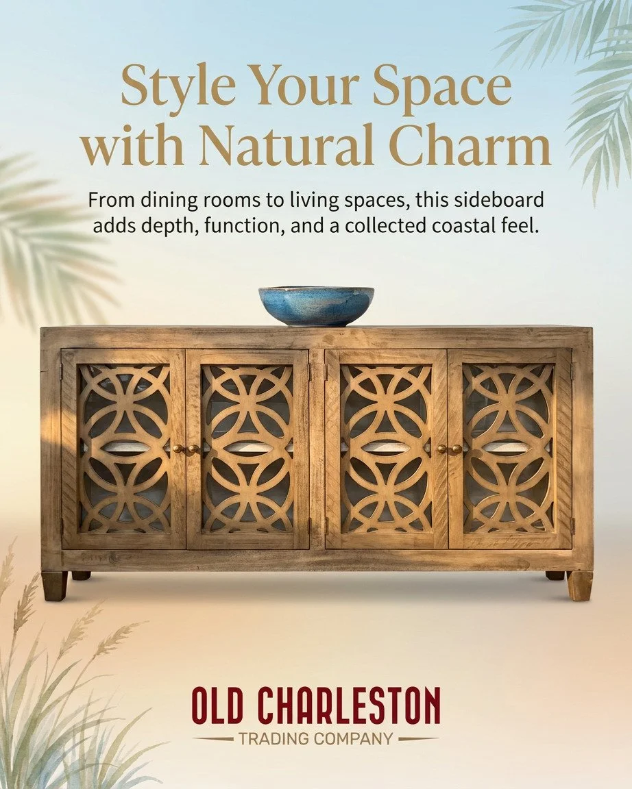 𝗦𝘁𝗮𝘁𝗲𝗺𝗲𝗻𝘁 𝗦𝘁𝗼𝗿𝗮𝗴𝗲 𝗳𝗼𝗿 𝘁𝗵𝗲 𝗖𝗼𝗮𝘀𝘁𝗮𝗹 𝗛𝗼𝗺𝗲

From dining rooms to living spaces, this sideboard adds depth, function, and that collected coastal feel we're always chasing.

Here's what we love: &rarr; 72" of gorgeous 