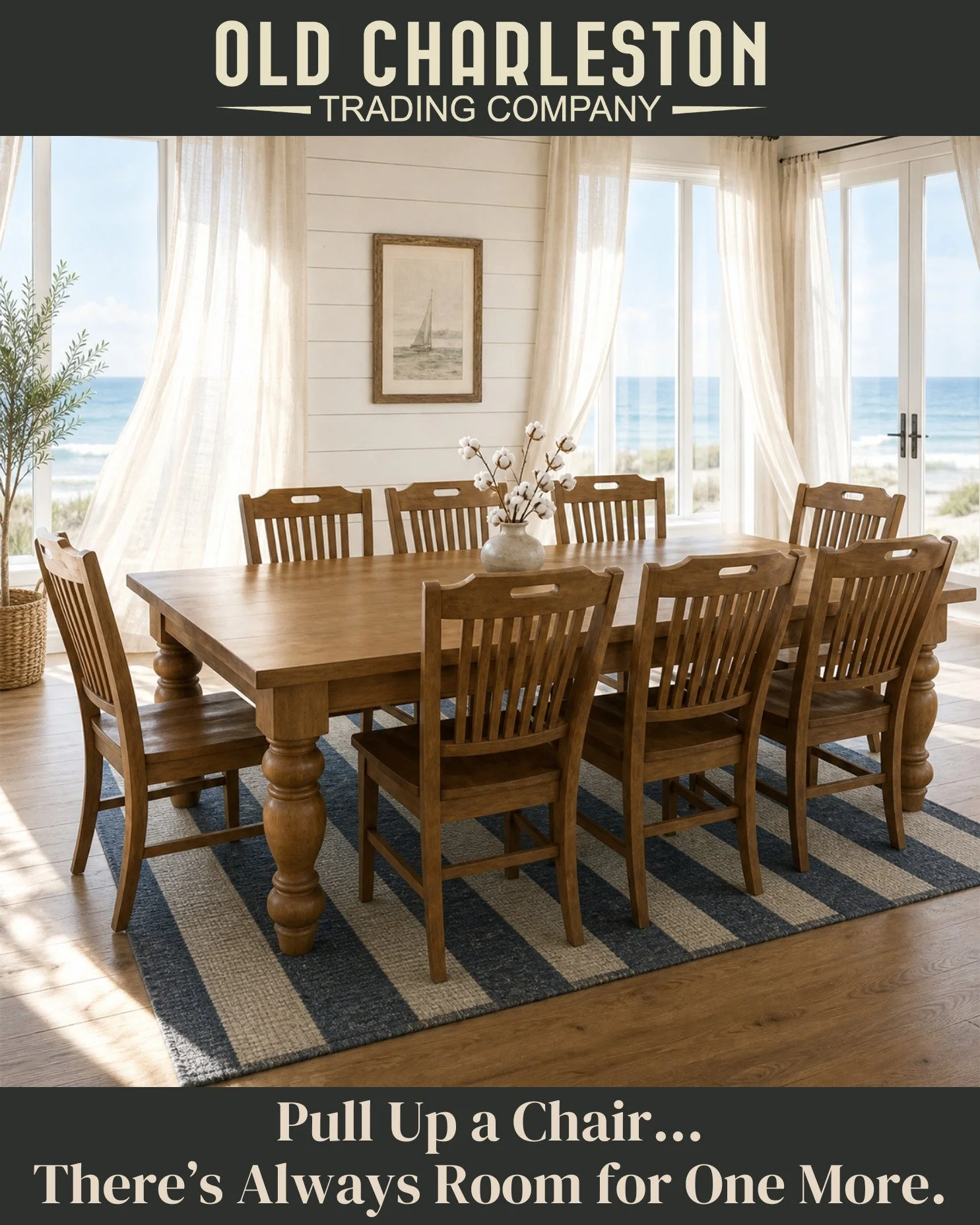 𝗬𝗼𝘂'𝗿𝗲 𝗚𝗼𝗶𝗻𝗴 𝘁𝗼 𝗪𝗮𝗻𝘁 𝗧𝗵𝗶𝘀 𝗢𝗻𝗲.&thinsp;&thinsp;
A great dining table doesn't need much.&thinsp;&thinsp;
&thinsp;&thinsp;
Just good wood. Honest lines. A little leaf for when life gets fuller. ✨&thinsp;&thinsp;
&thinsp;&thinsp;
N