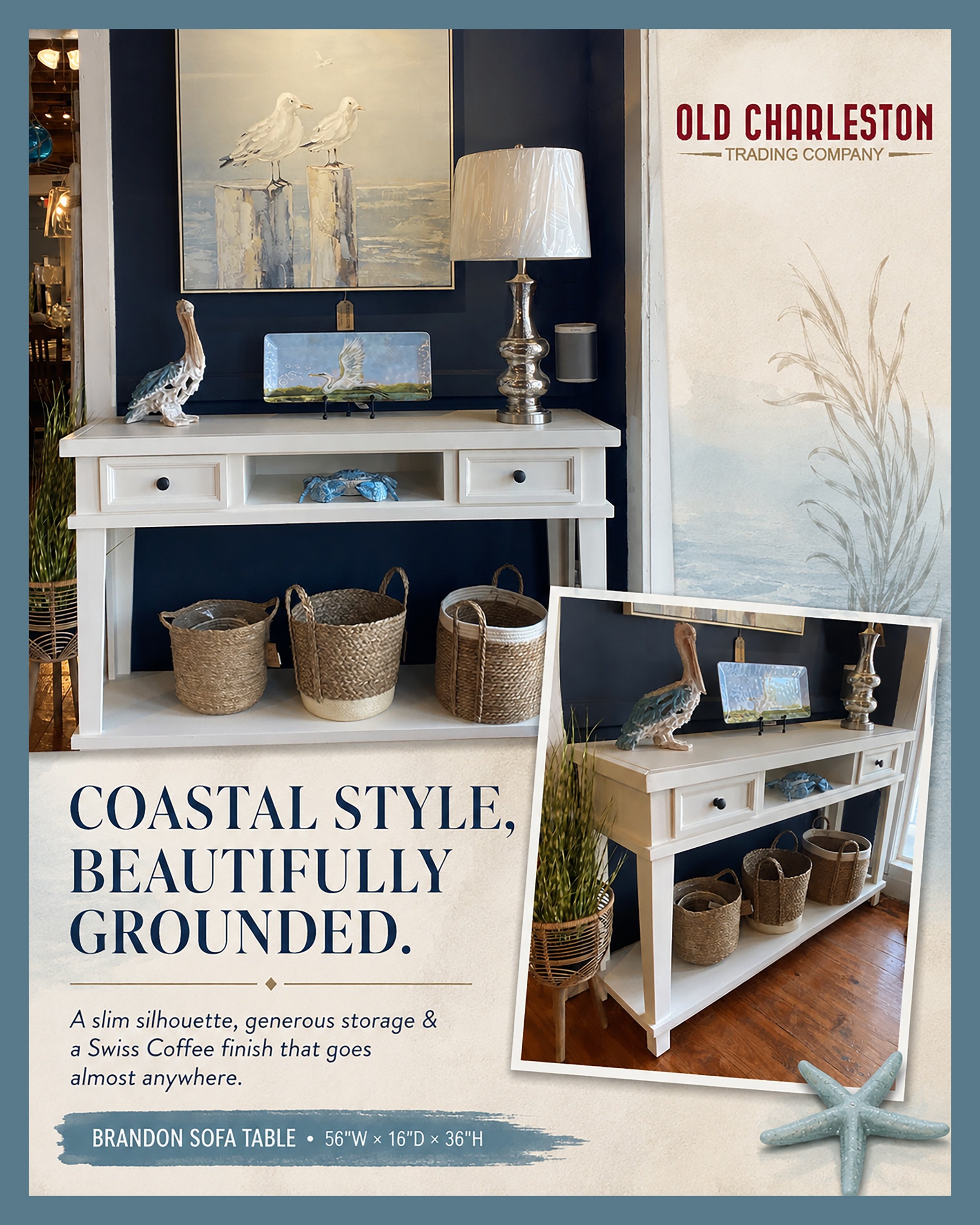 𝗔 𝗟𝗜𝗧𝗧𝗟𝗘 𝗖𝗢𝗔𝗦𝗧𝗔𝗟 𝗖𝗔𝗟𝗠 𝗙𝗢𝗥 𝗔𝗡 𝗘𝗠𝗣𝗧𝗬 𝗪𝗔𝗟𝗟 🌊
You know that spot in the house that feels like it needs 𝘴𝘰𝘮𝘦𝘵𝘩𝘪𝘯𝘨&hellip; but you don&rsquo;t want something big, bulky or overpowering?
⠀
Meet the 𝗕𝗿𝗮𝗻𝗱𝗼𝗻 𝗦