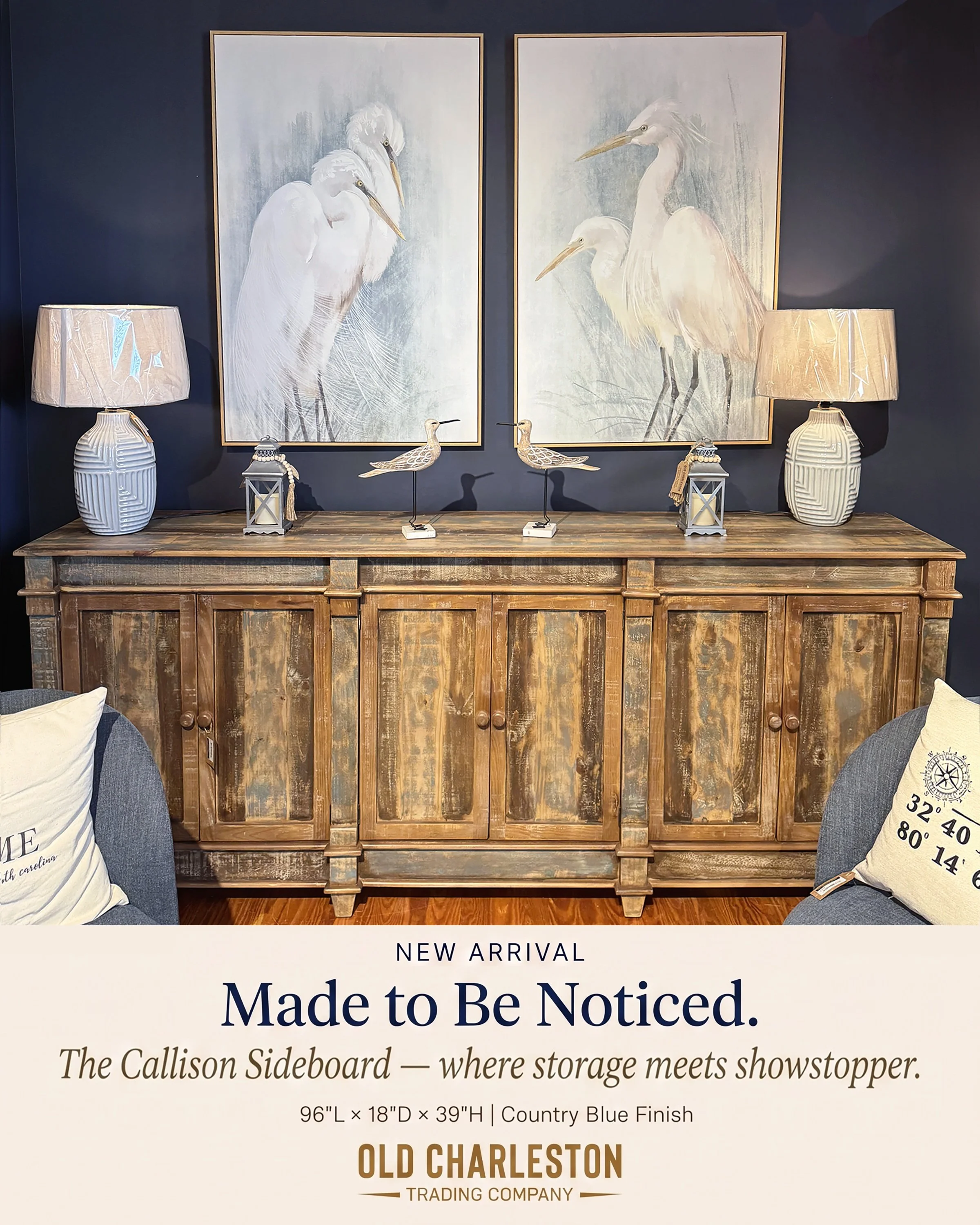 𝟗𝟔 𝐈𝐍𝐂𝐇𝐄𝐒 𝐎𝐅 𝐂𝐎𝐀𝐒𝐓𝐀𝐋 𝐂𝐇𝐀𝐑𝐀𝐂𝐓𝐄𝐑. 🌊
There&rsquo;s something about a great statement piece that suddenly makes everything around it look more intentional.

The 𝗖𝗮𝗹𝗹𝗶𝘀𝗼𝗻 𝗦𝗶𝗱𝗲𝗯𝗼𝗮𝗿𝗱 does exactly that.

At an impr
