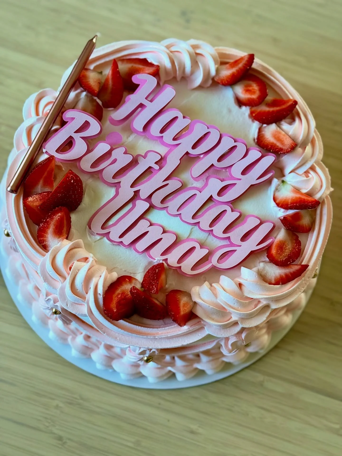 #🎉✨ A Cake That Celebrates in Style

With cream roses, fresh strawberries, and a hint of elegance, this cake not only adds sweetness to the occasion but transforms it into a cherished memory. 

- Every detail was crafted with care to honor the joy, 