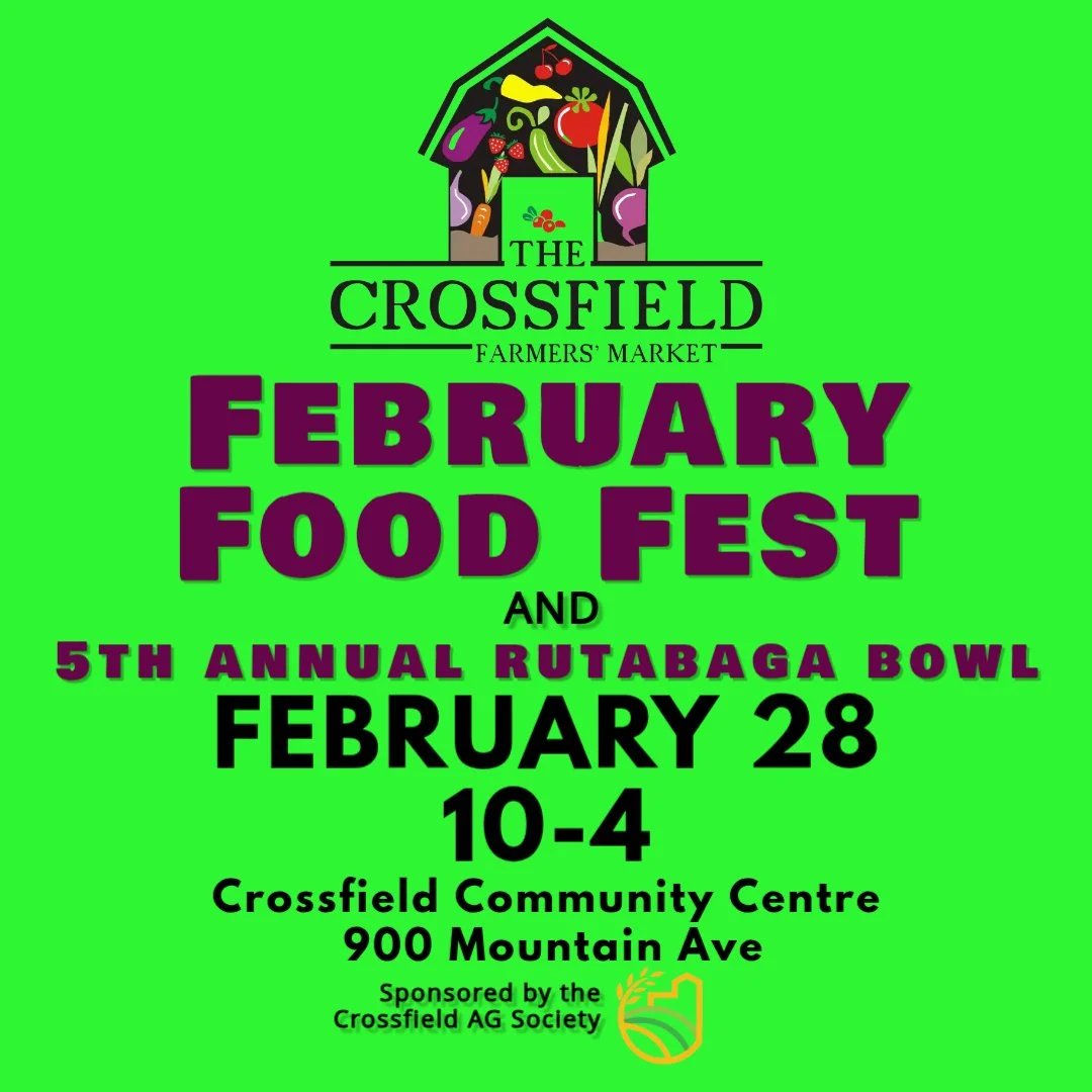 ✨ February Food Fest ✨
This February 28, we&rsquo;ll be sharing our flavors and creations at the Crossfield Food Fest.
📍 Crossfield Community Centre
⏰ 10:00 am &ndash; 4:00 pm
A beautiful market filled with delicious food, local producers, and a war