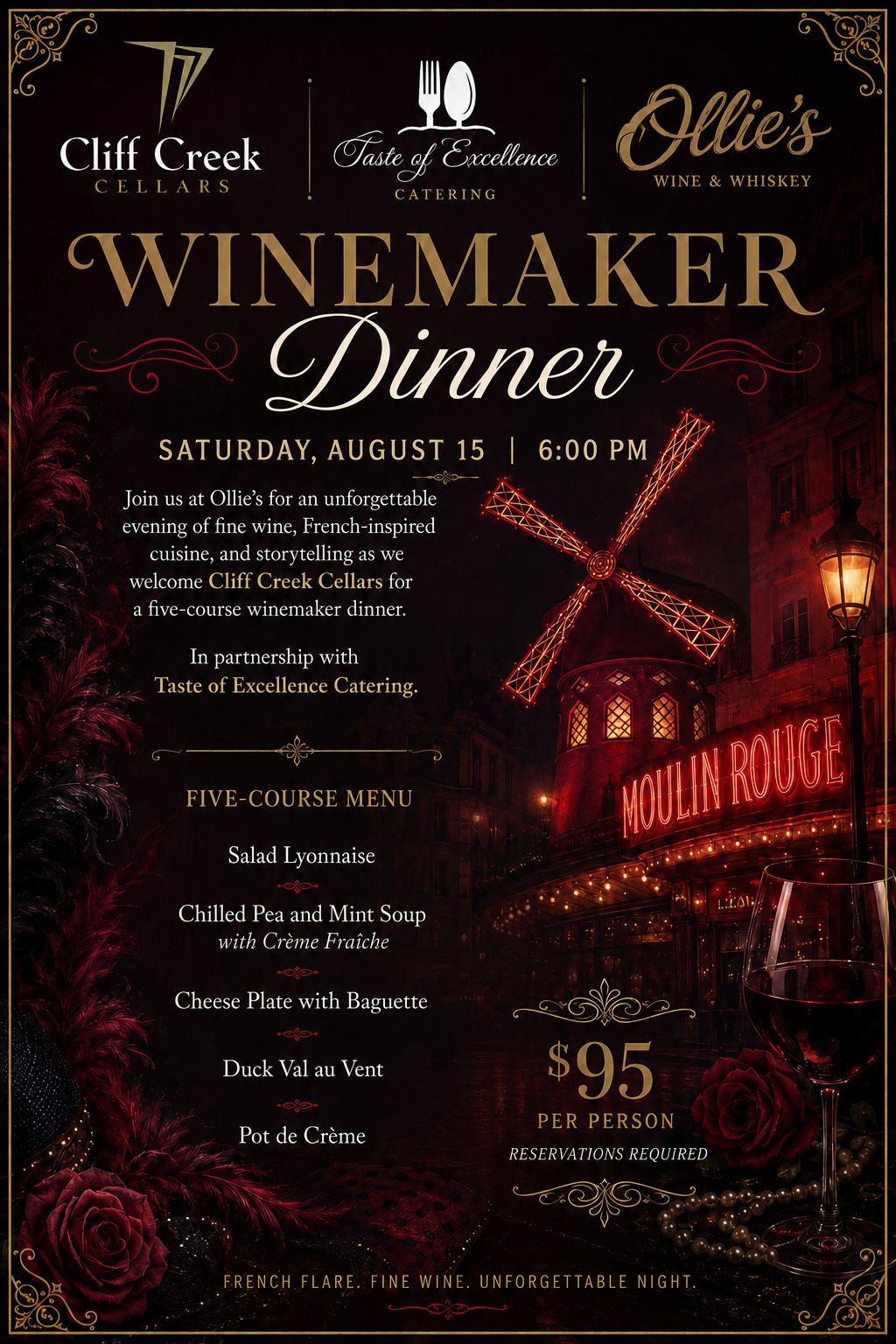 Cliff Creek Winemaker Dinner