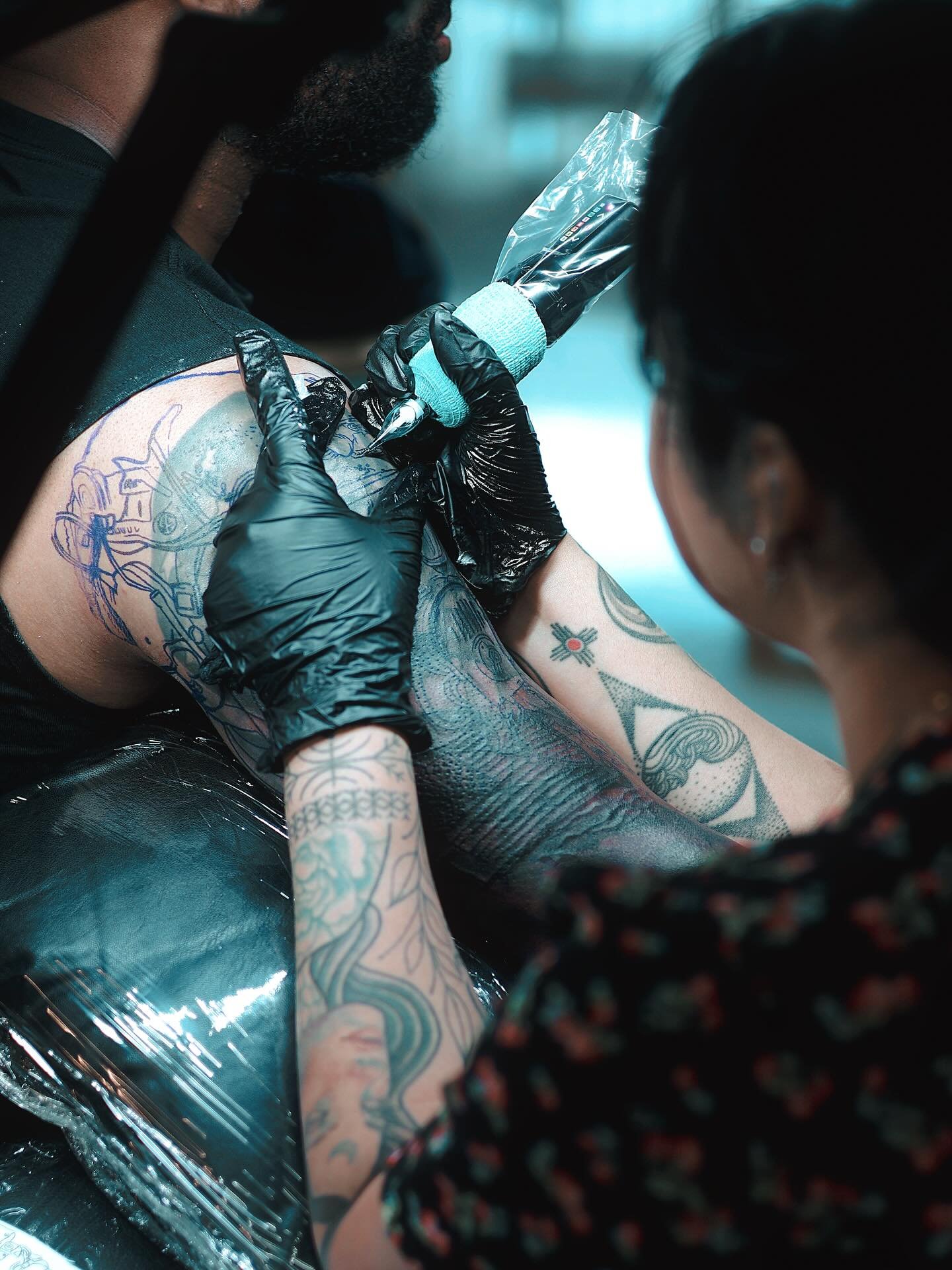 Every tattoo I create is a deeply personal ritual 🦋 an alchemy of ink, energy, and intention that transforms skin into a work of art. 

As the machine whirs to life, a meditative stillness sets in a connection that flows between artist and canvas, s