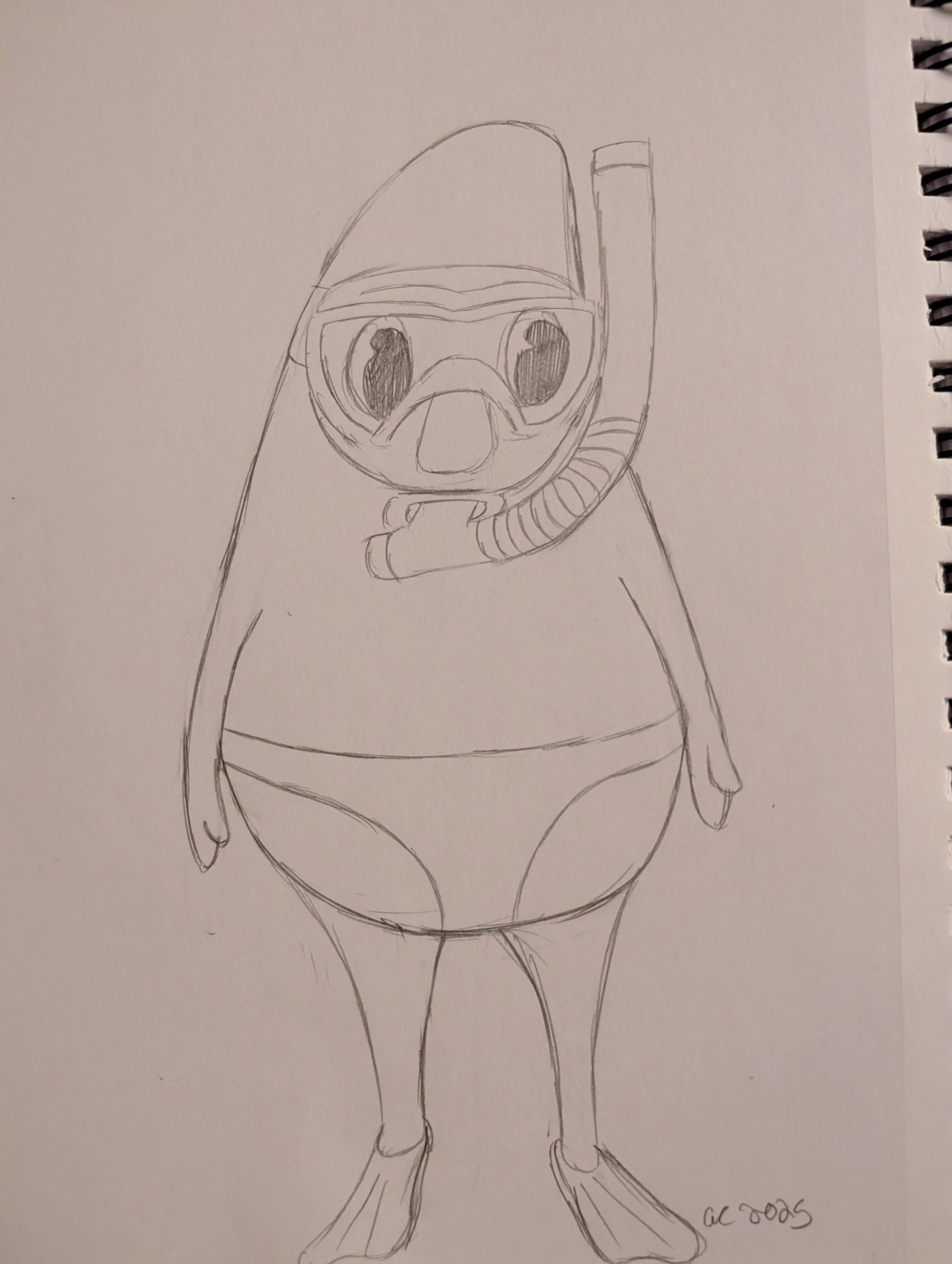 8/14/2025 Mango is ready for a dip in the sea!