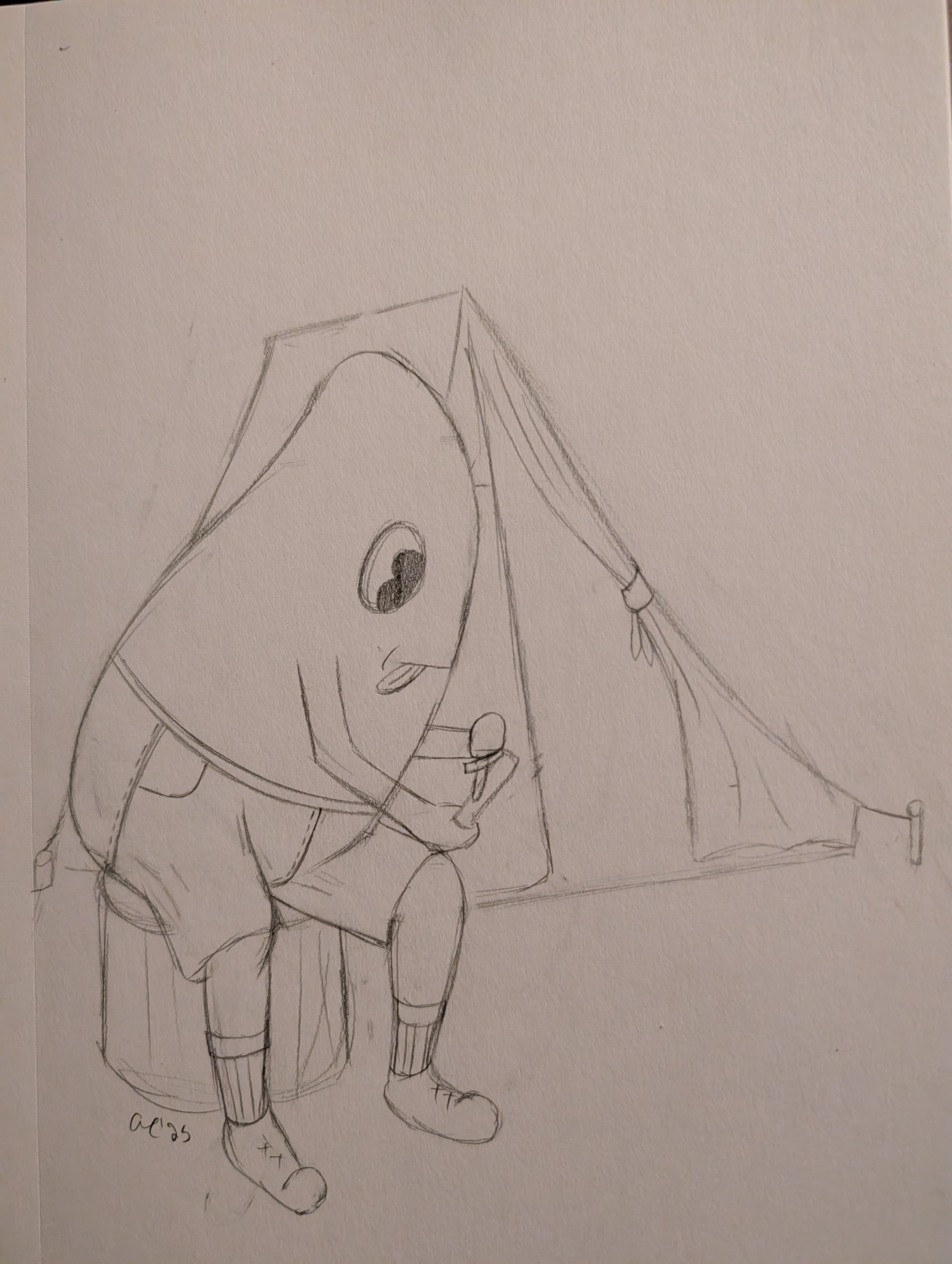 8/23/2025 Whittle away the day, mango boy.