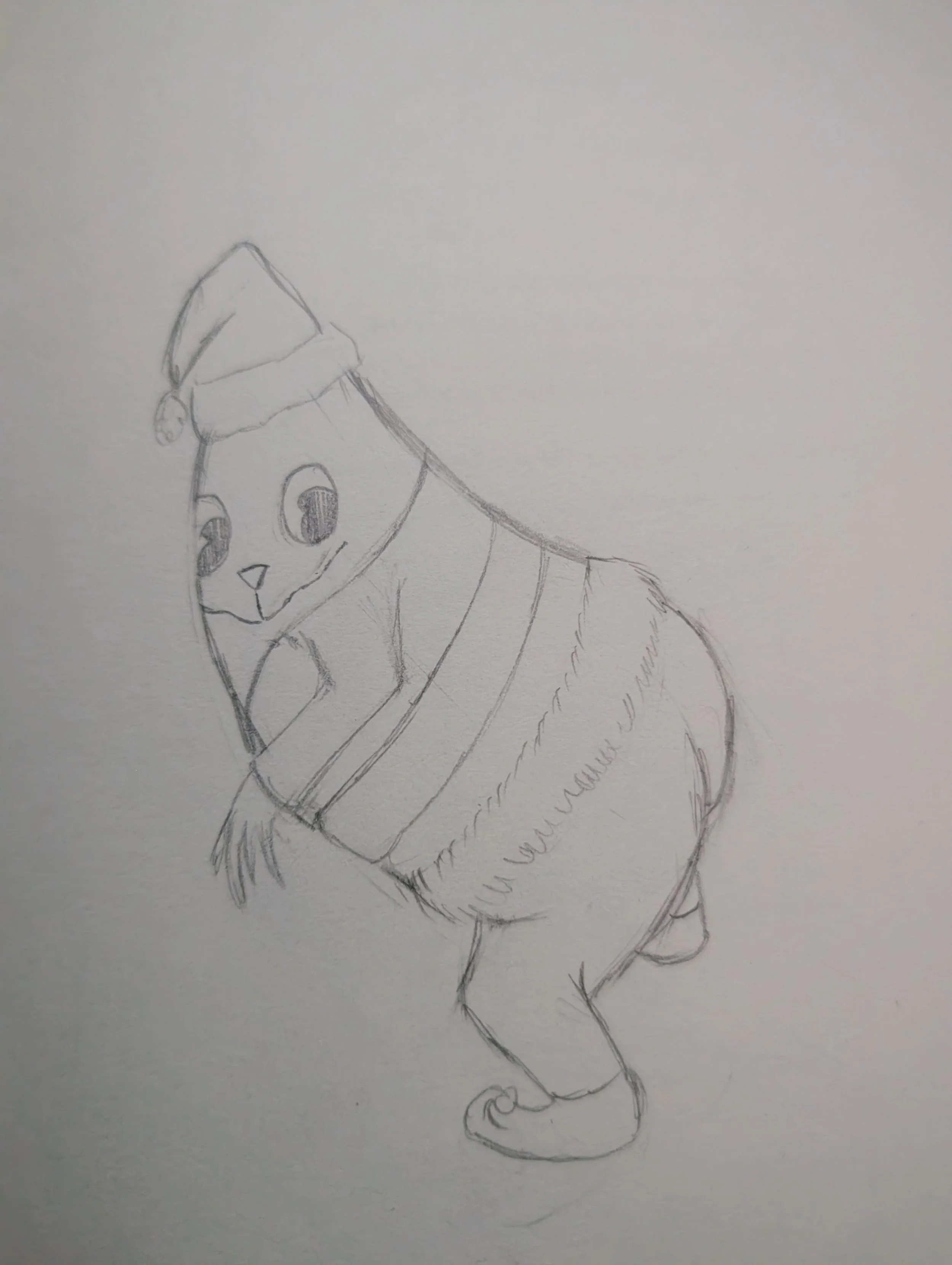 12/07/2025 Okay thriends, I'm ngl the Grinch is hard to fuckin draw. Mango Grinch??? Even fuckin harder, I'm sorry I tried 😂