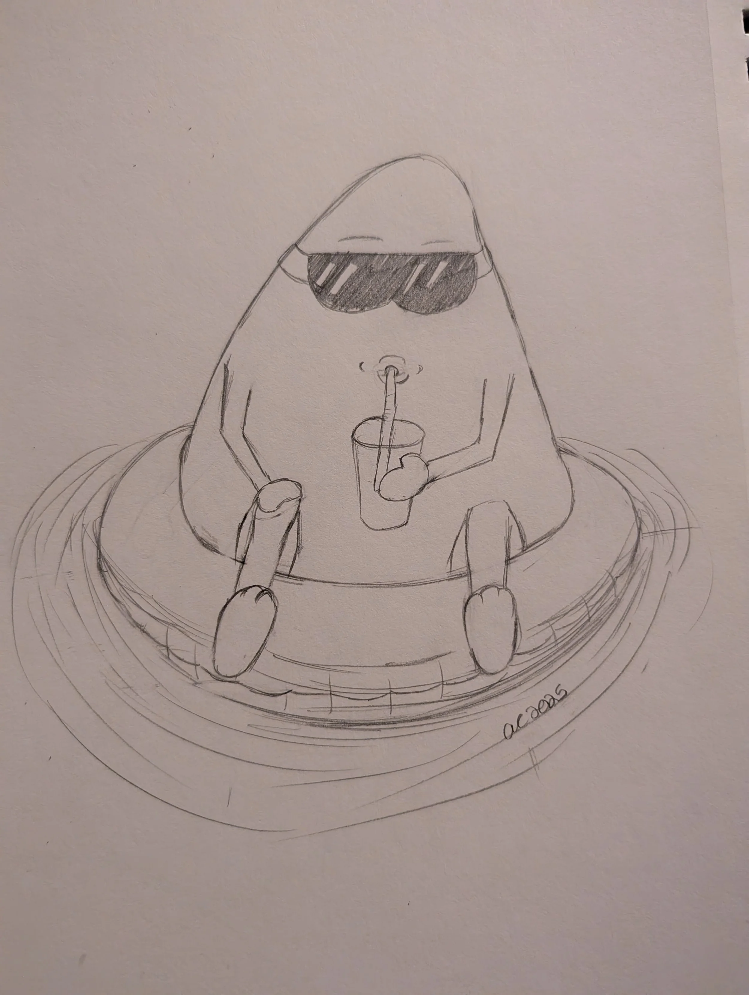 8/8/2025 Summer's not over yet! Be like mango boy and chill. 🥭