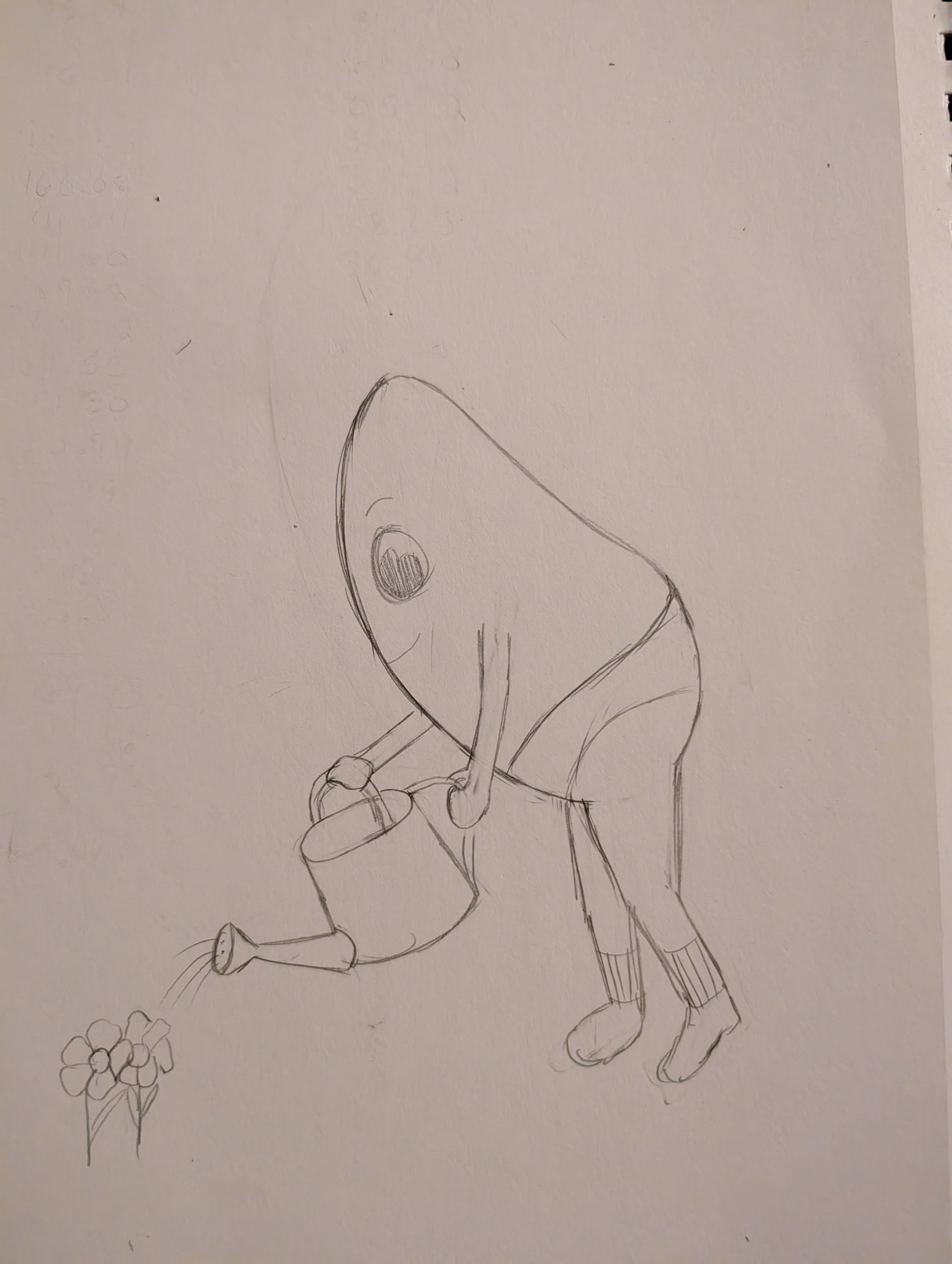 9/1/2025 Watering his garden. What are everyone's favorite fall flowers??