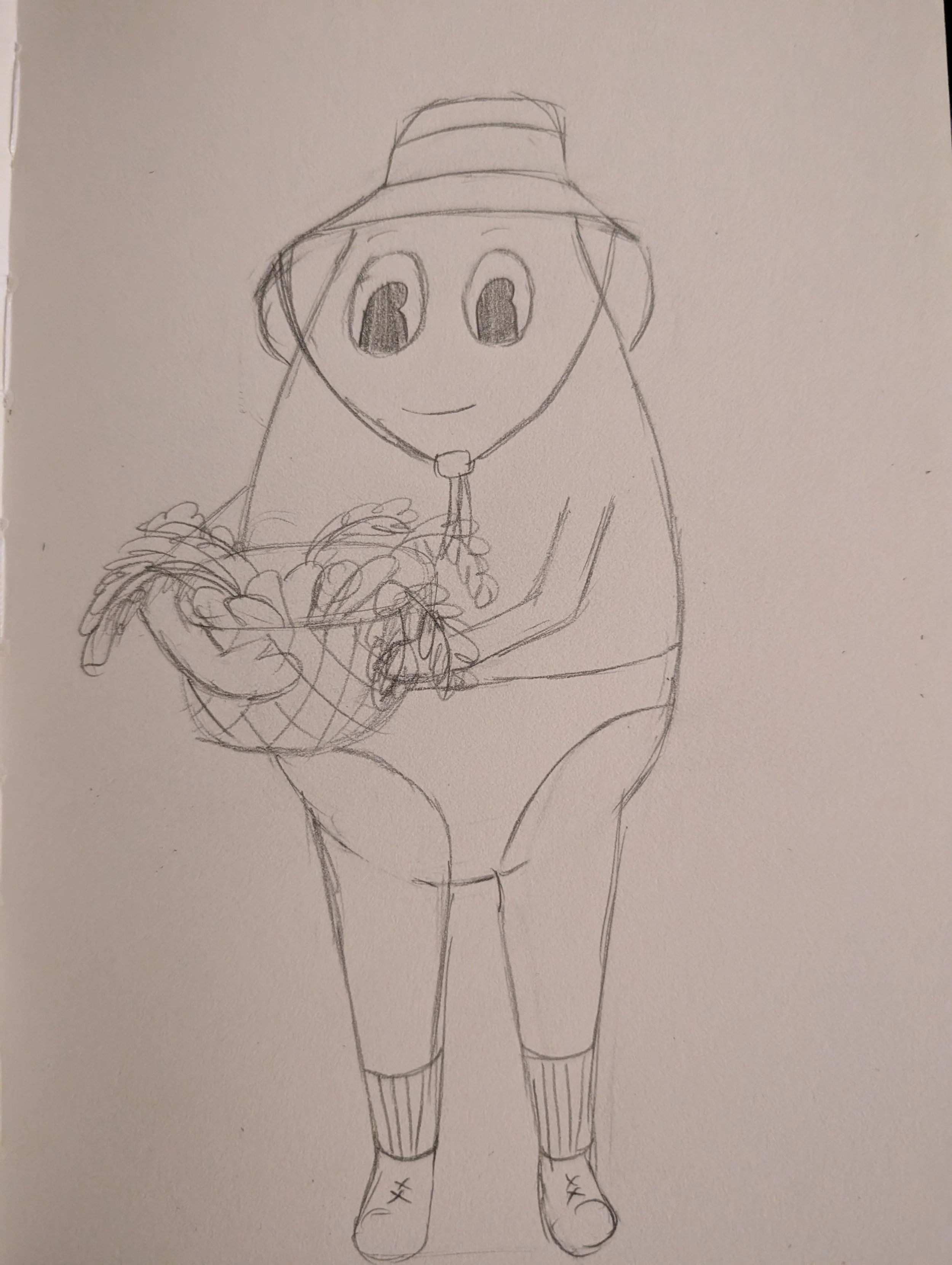 9/4/2025 Harvesting his veggies!