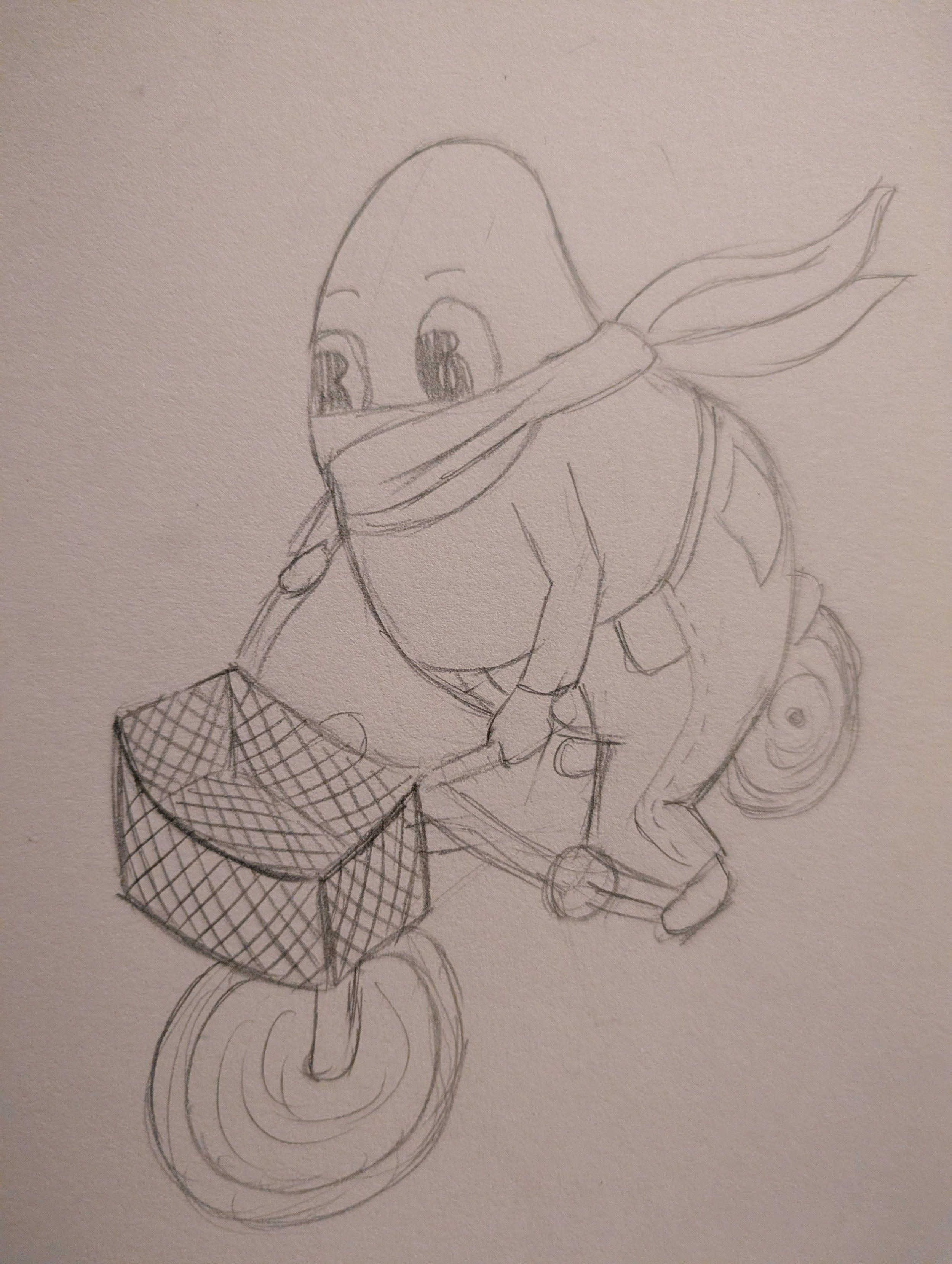 11/17/2025 Where is mango boy going so fast on his bike?