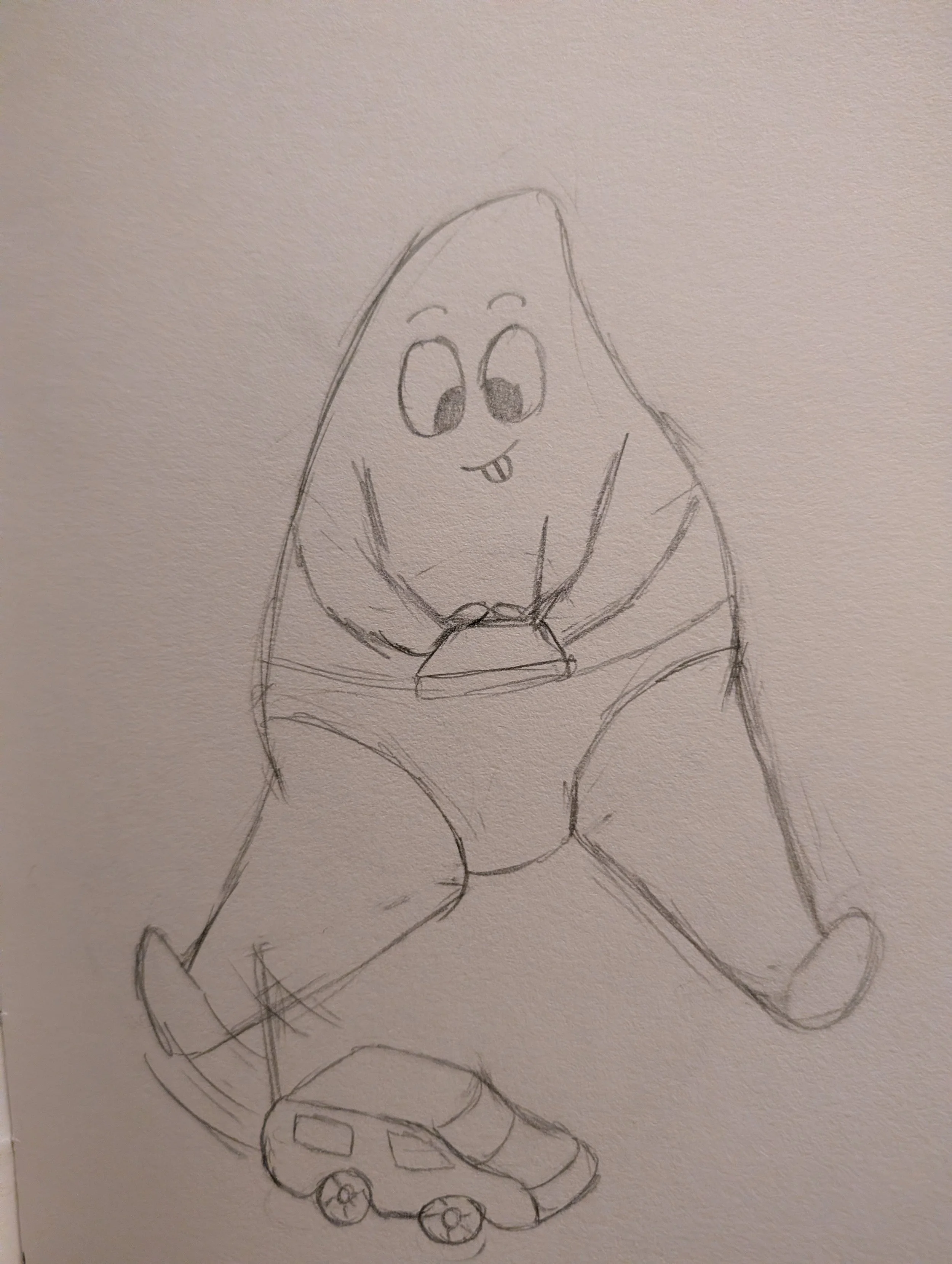 01/19/2026 Mango Boy plays with his new RC car!