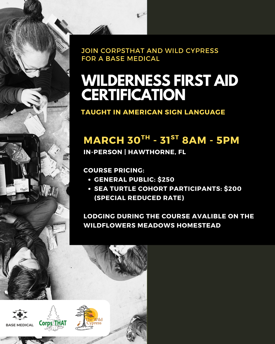 Wilderness First Aid (In Person)