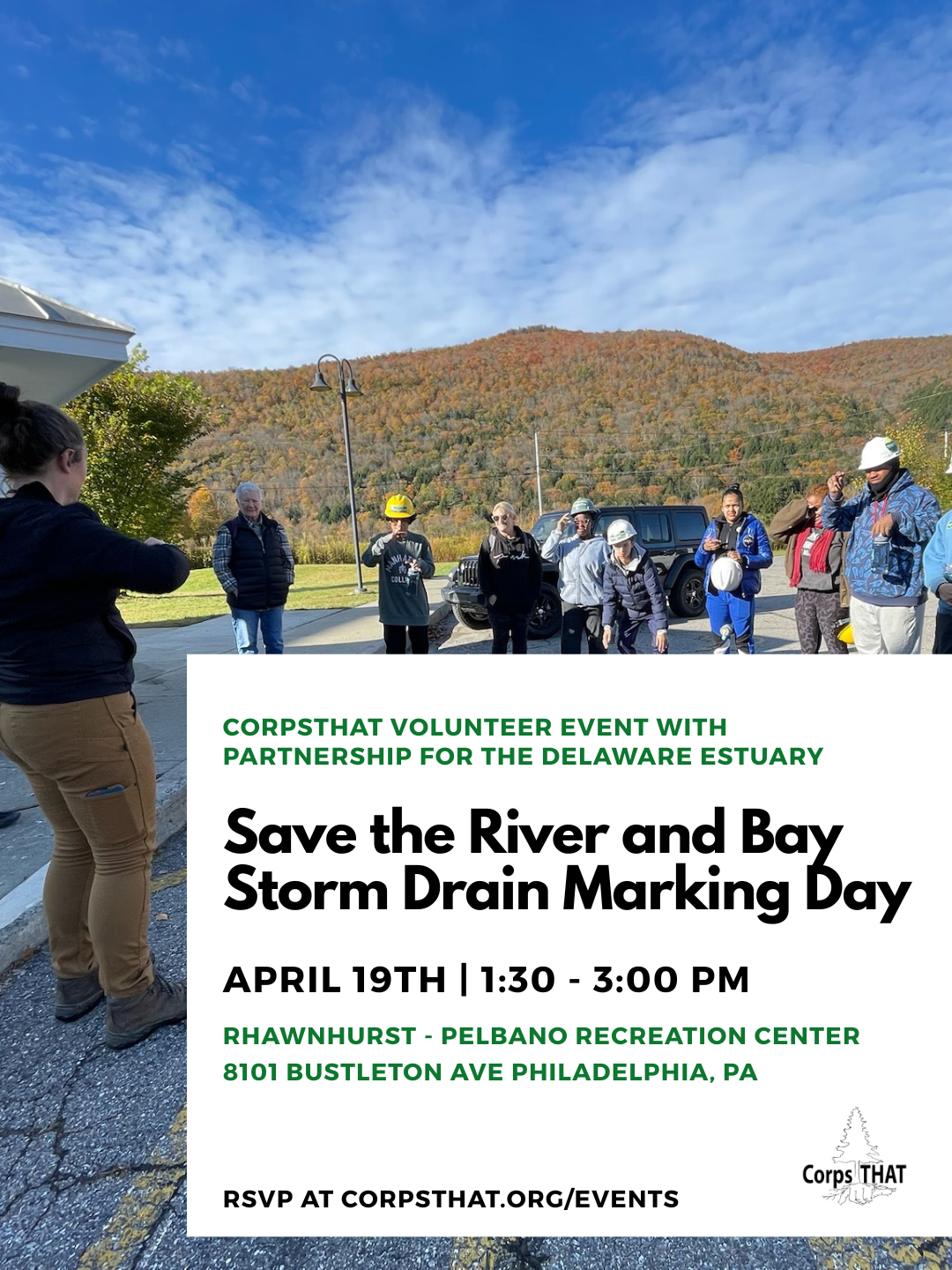 Save the River and Bay Storm Drain Marking Day