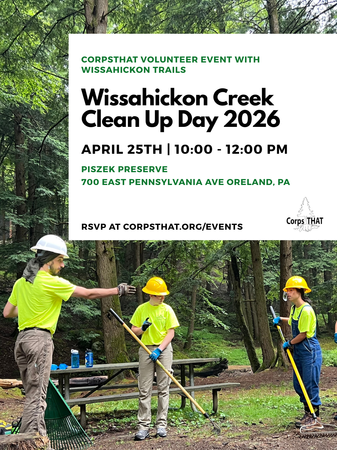 Wissahickon Creek  Clean Up Day 2026
