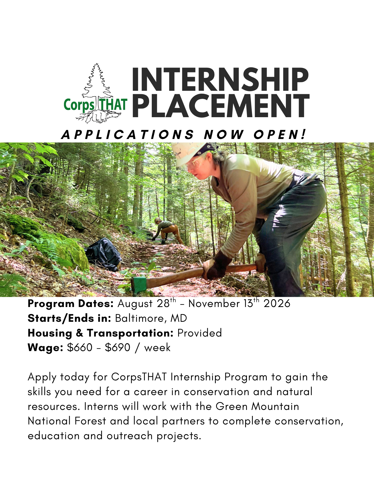 CorpsTHAT Internship Placement Program — Applications Now OPEN