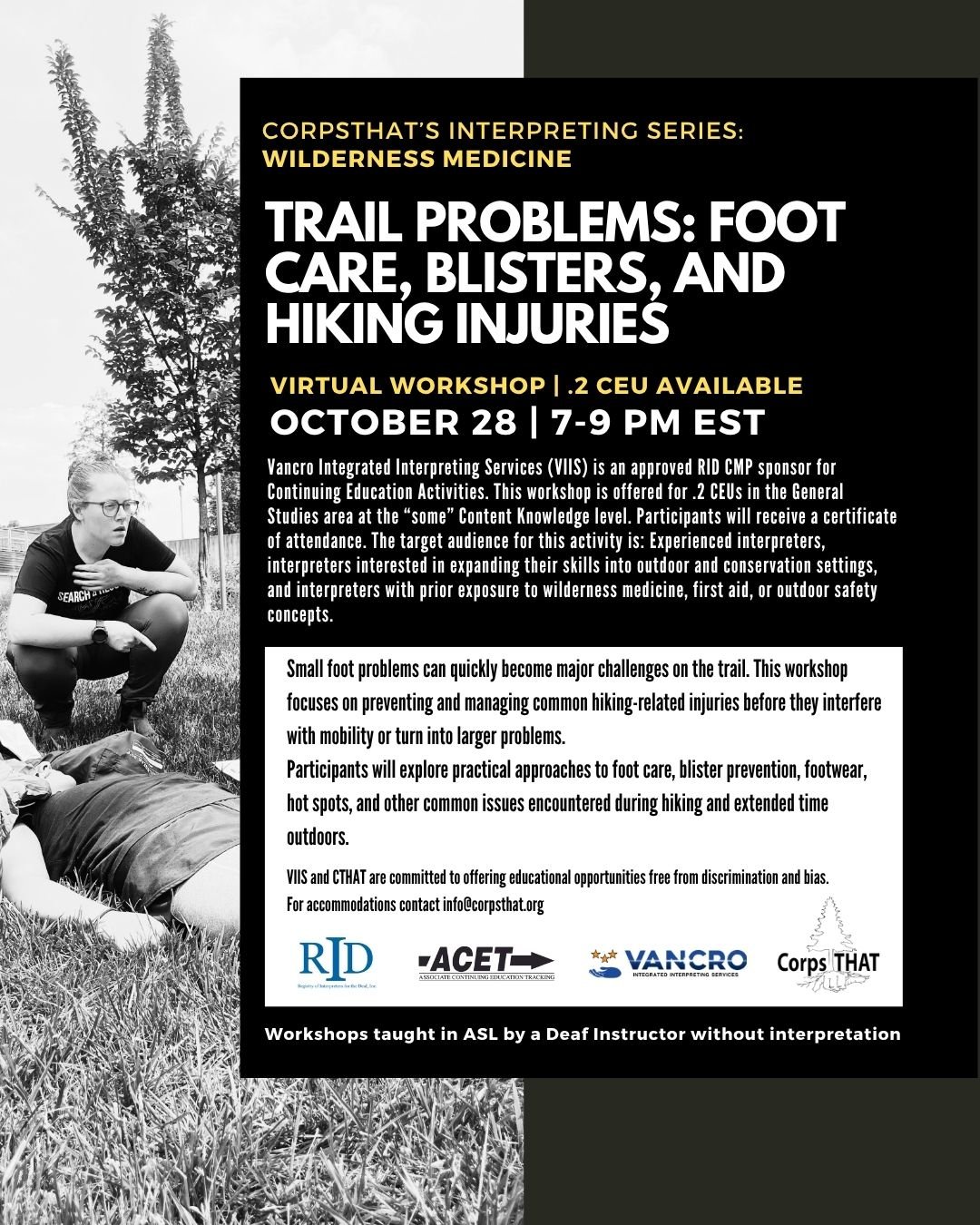 Trail Problems: Foot Care, Blisters, and Hiking Injuries - 0.2 CEUs Offered